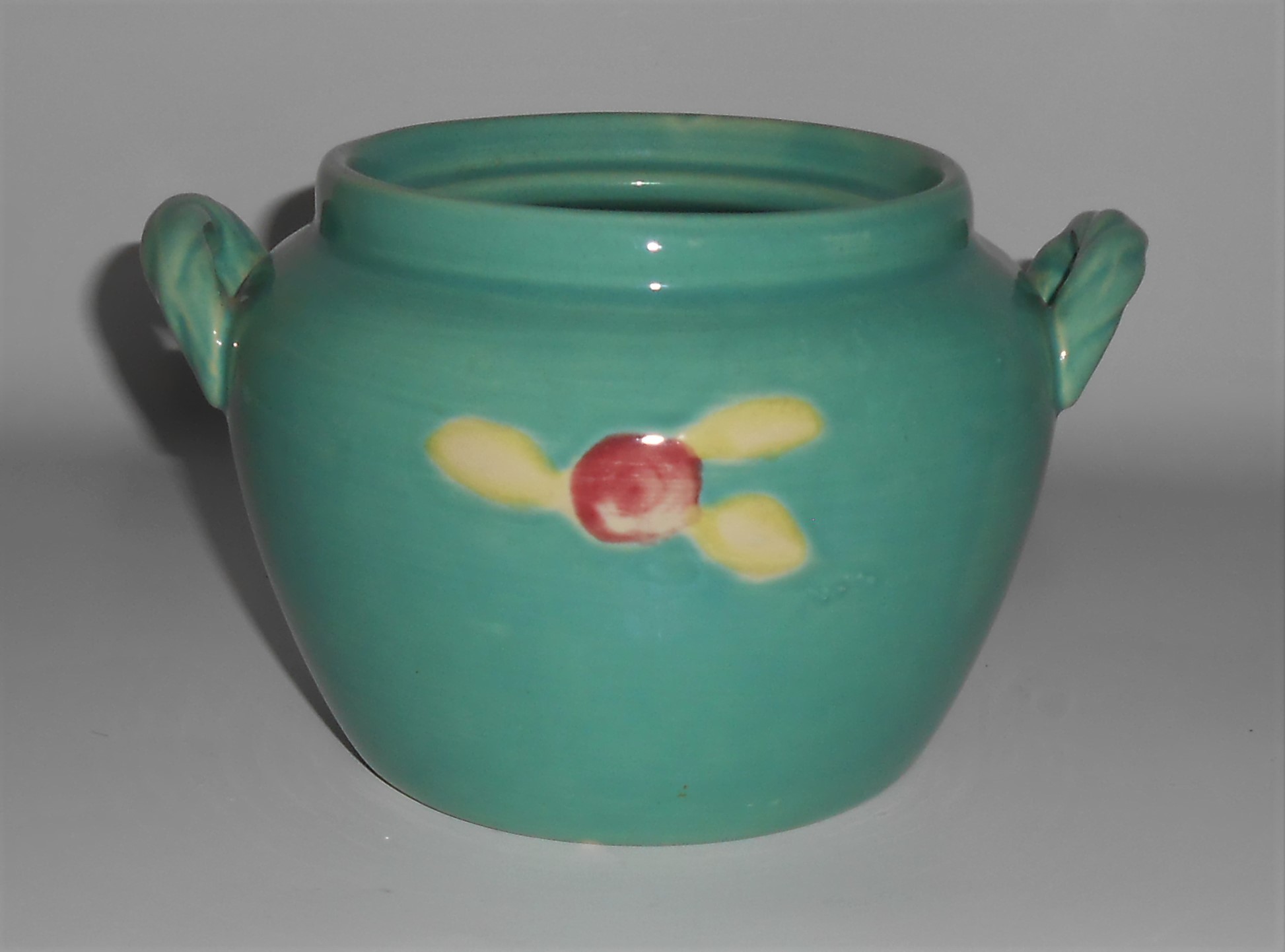 Coors Pottery Rosebud Green Utility Jar