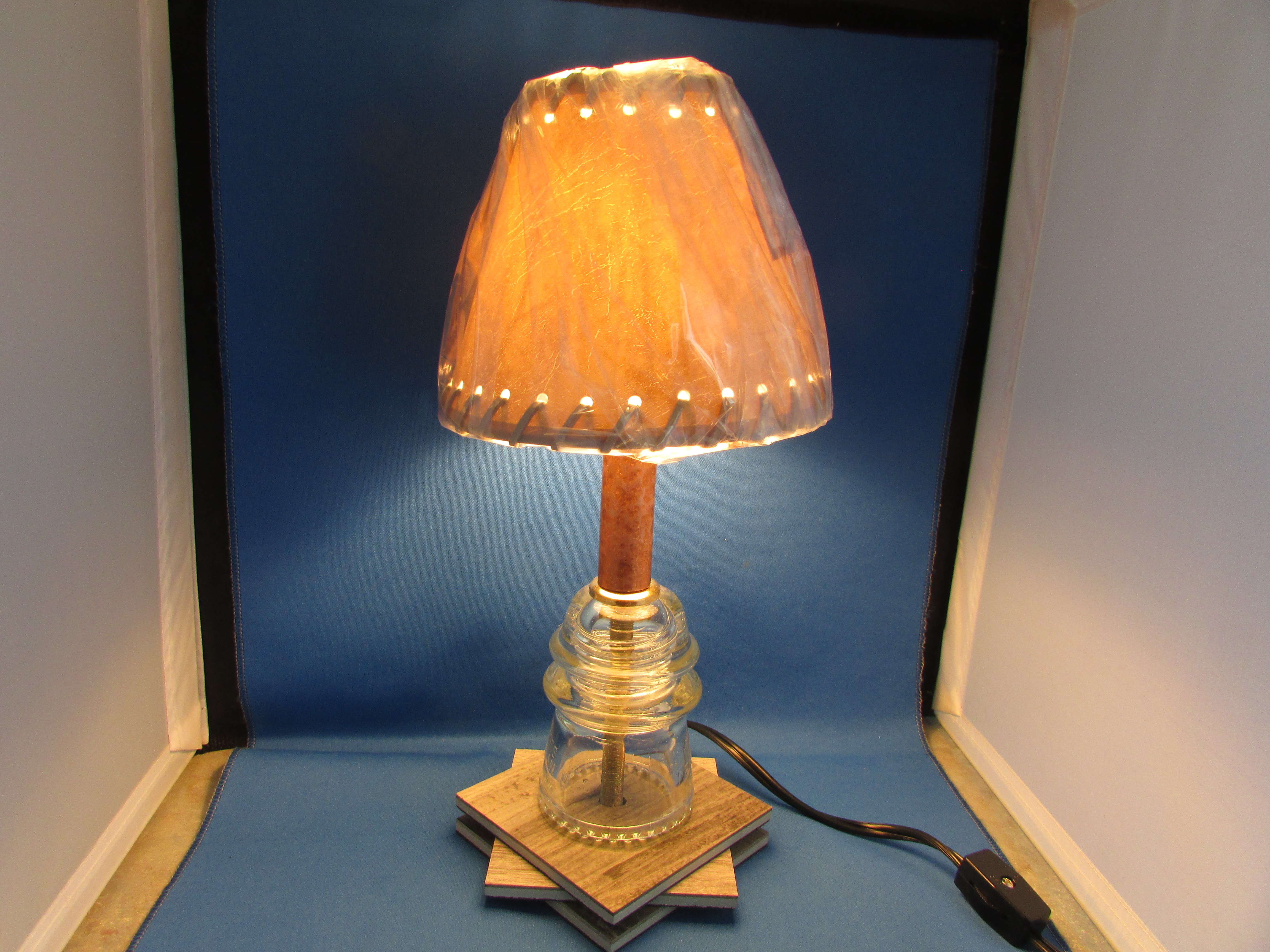 Glass Insulator Lamp