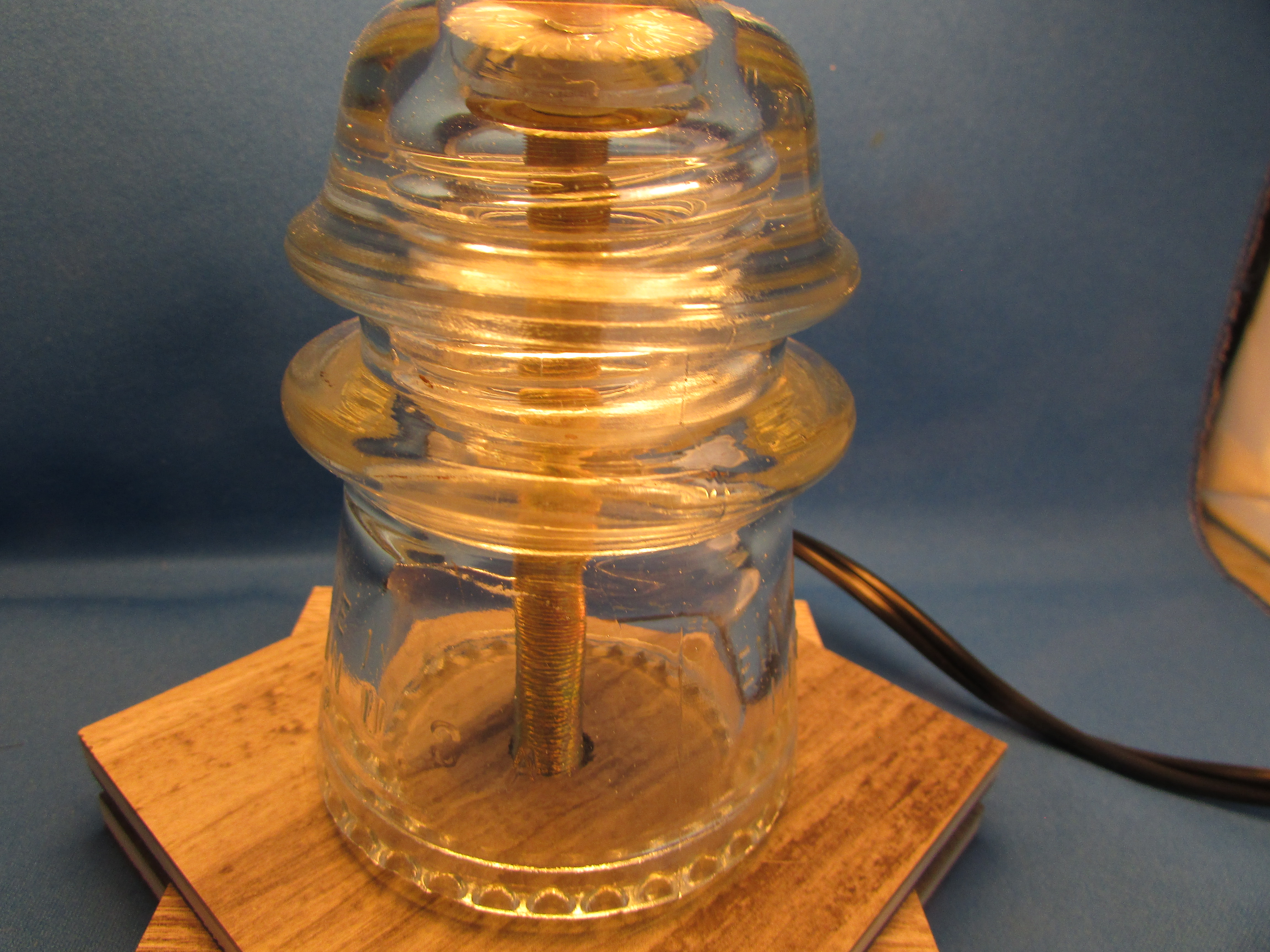 Glass Insulator Lamp