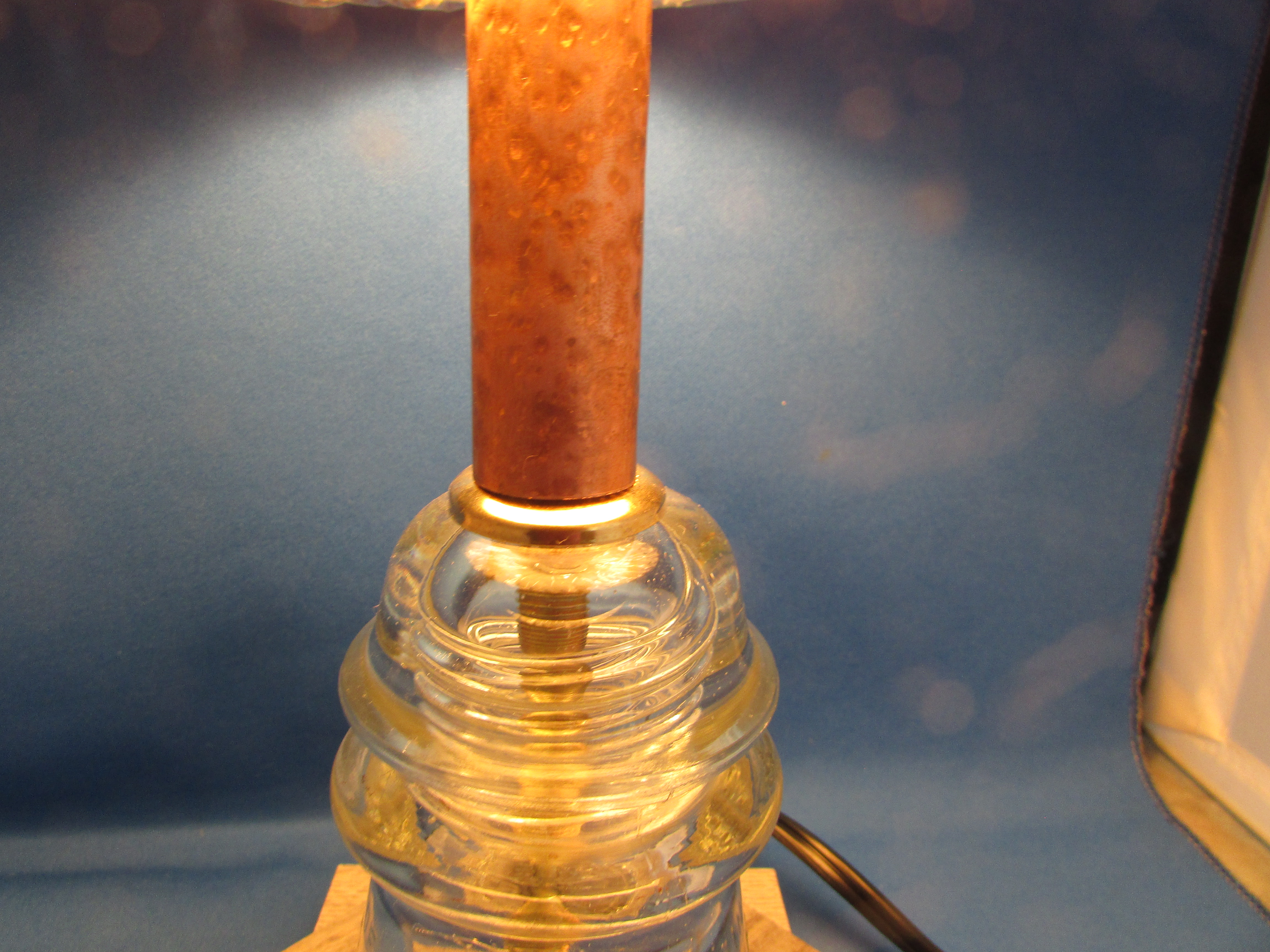 Glass Insulator Lamp