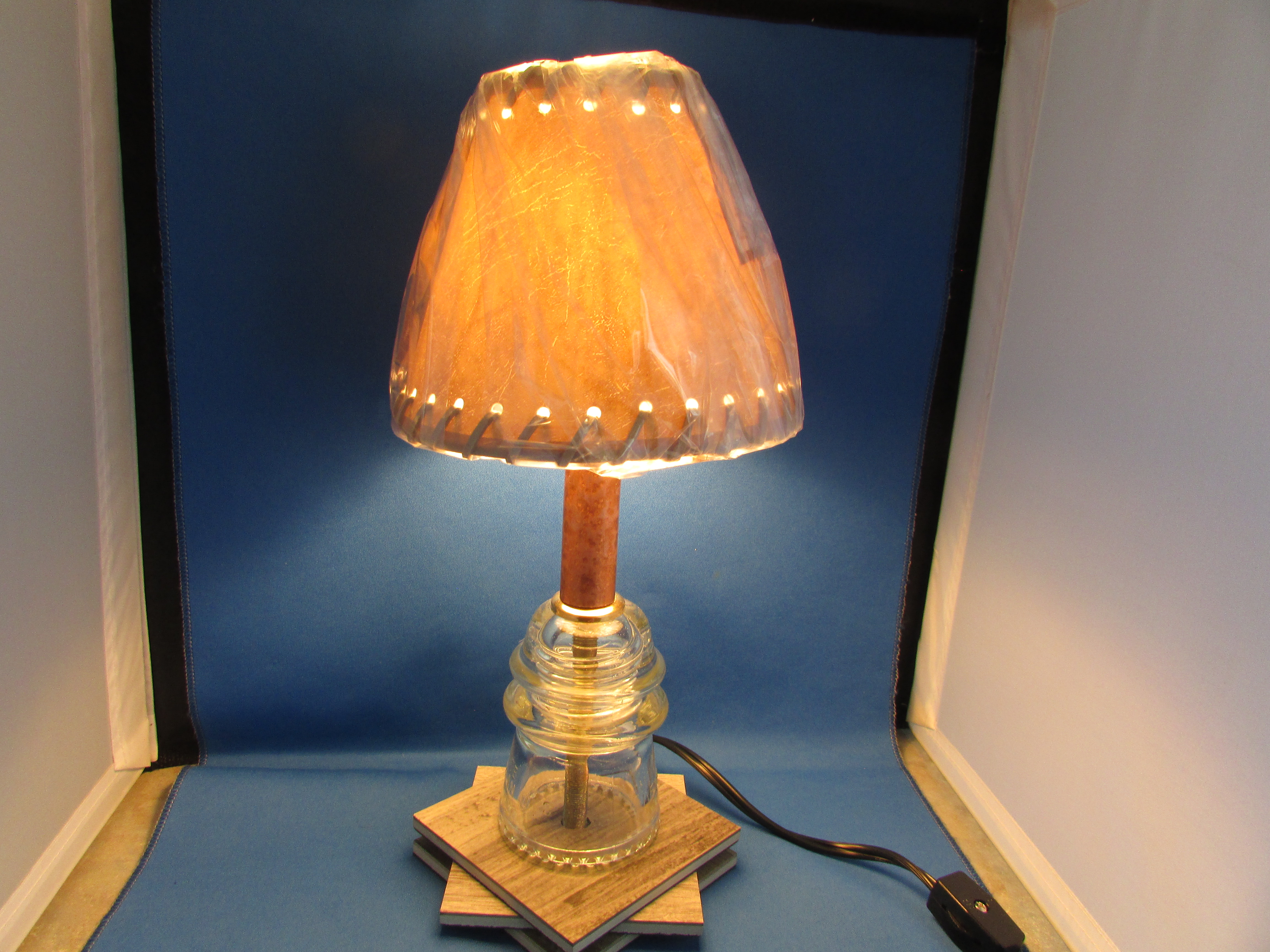Glass Insulator Lamp