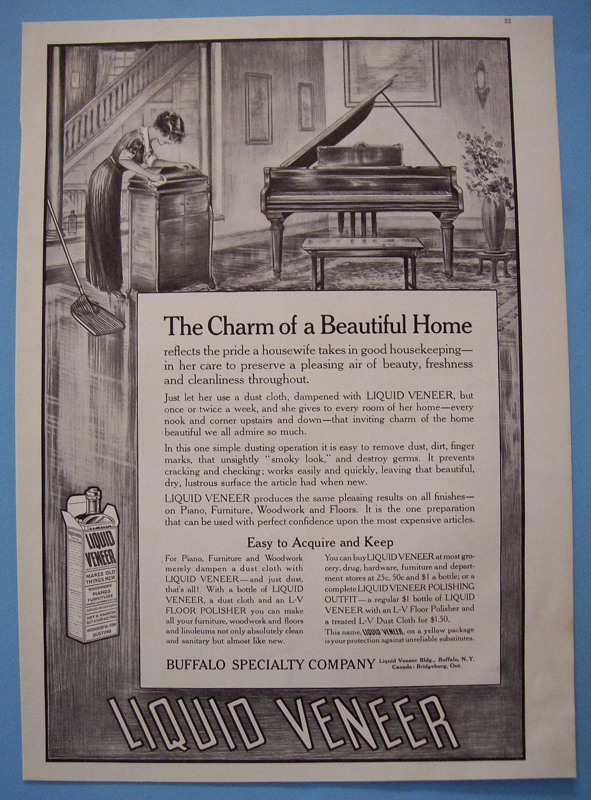 Vintage Ad: 1914 Liquid Veneer