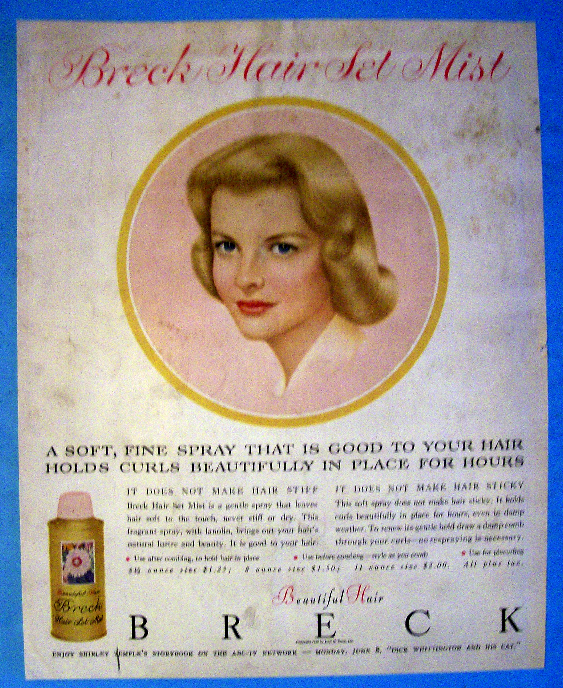 1959 Breck Shampoo w/ Breck Woman