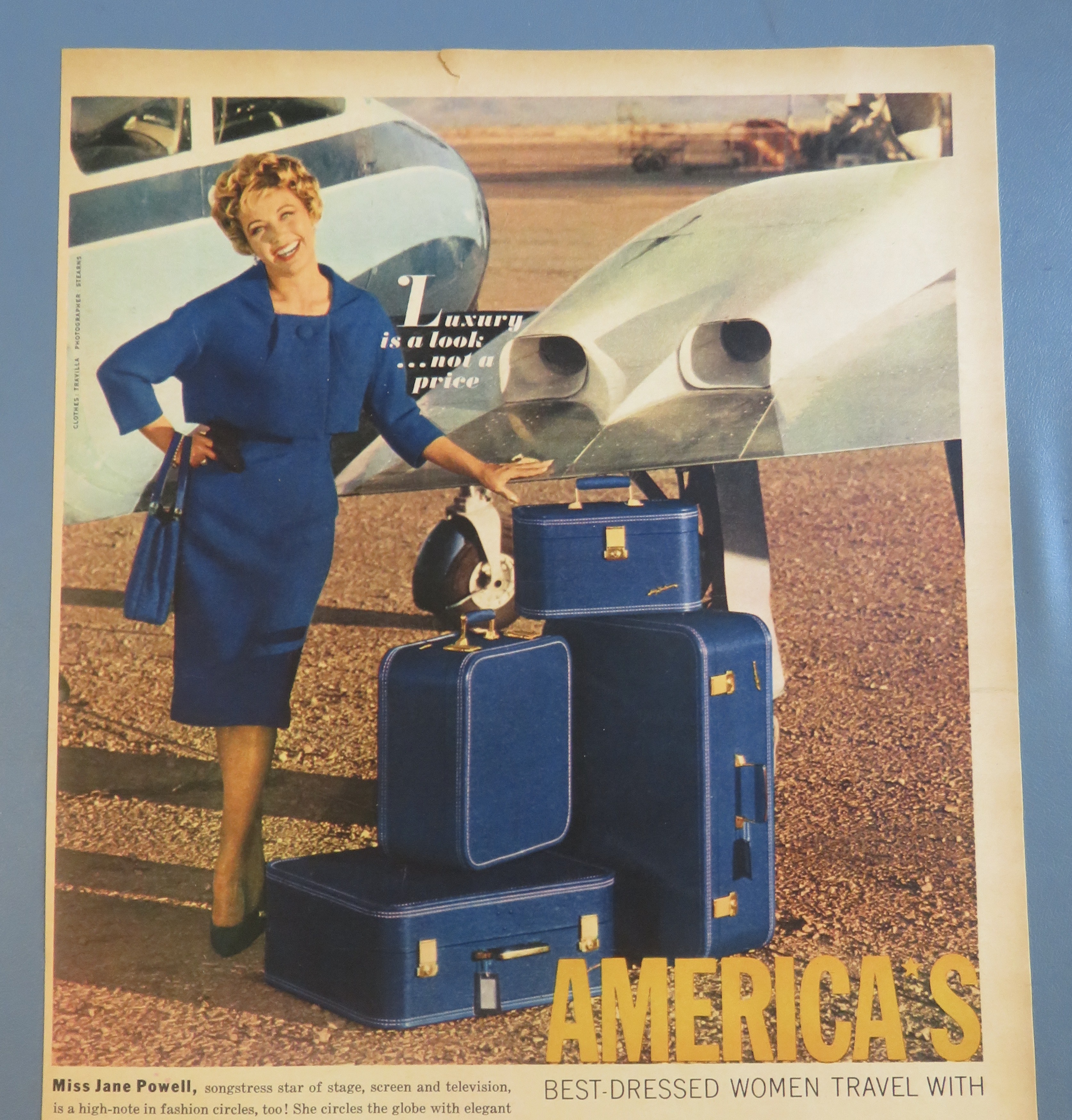 1961 Lady Baltimore Luggage with Miss Jane Powell