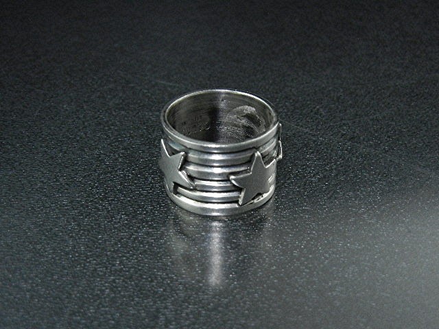 Navajo Sterling Silver Stars Ring Andy Cadman
