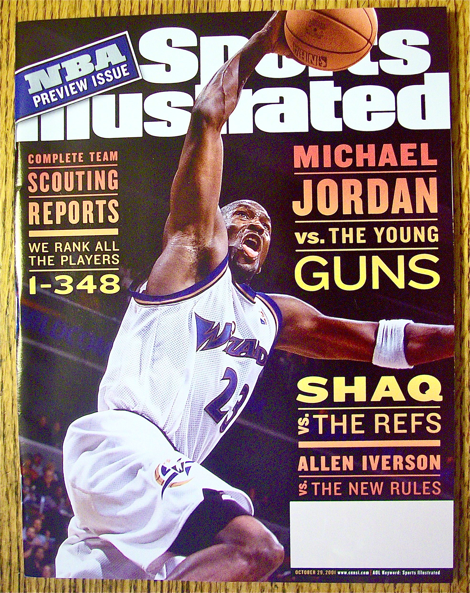 Sport Illustrated Magazine October 29, 2001 Mike Jordan