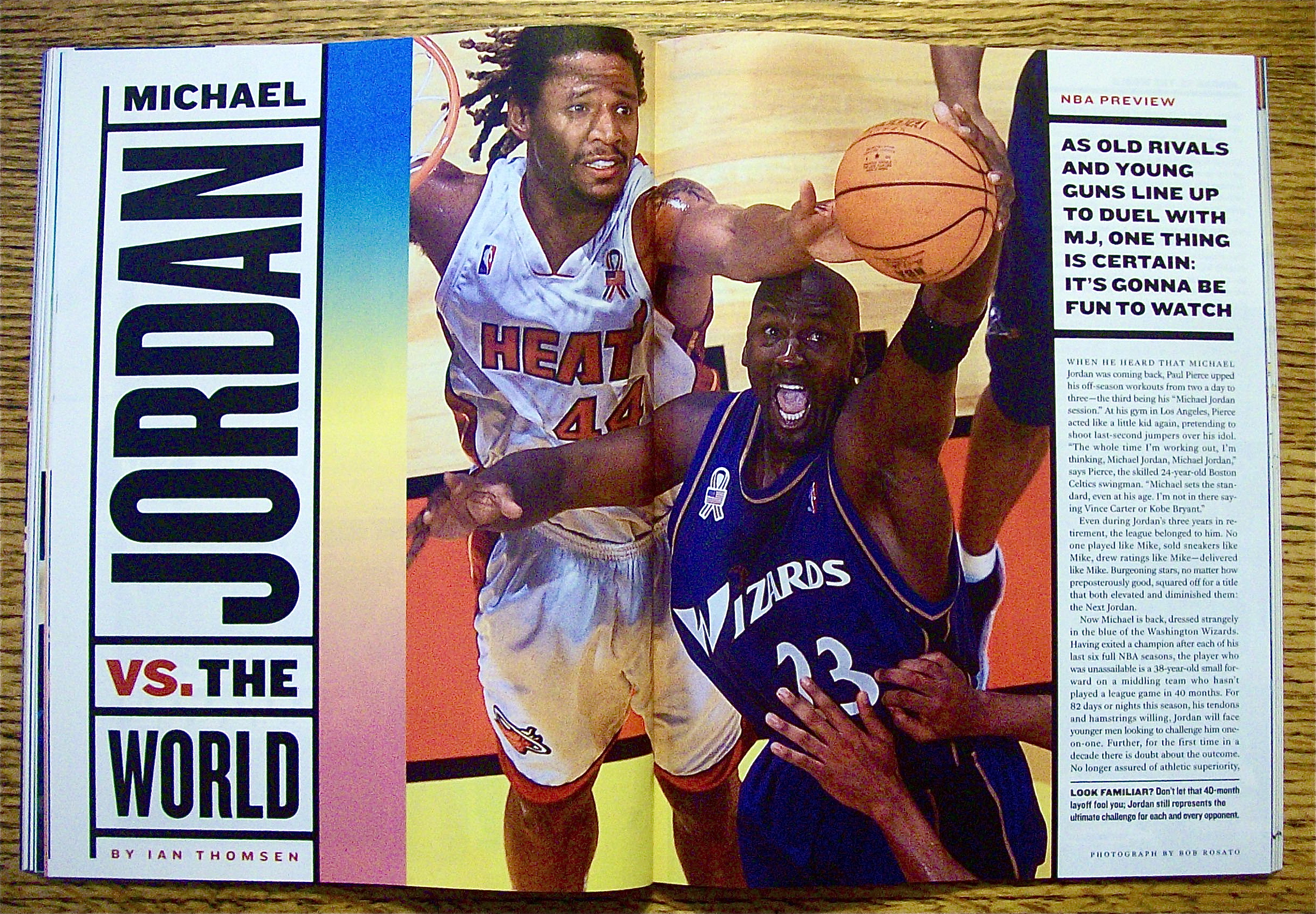 Sport Illustrated Magazine October 29, 2001 Mike Jordan