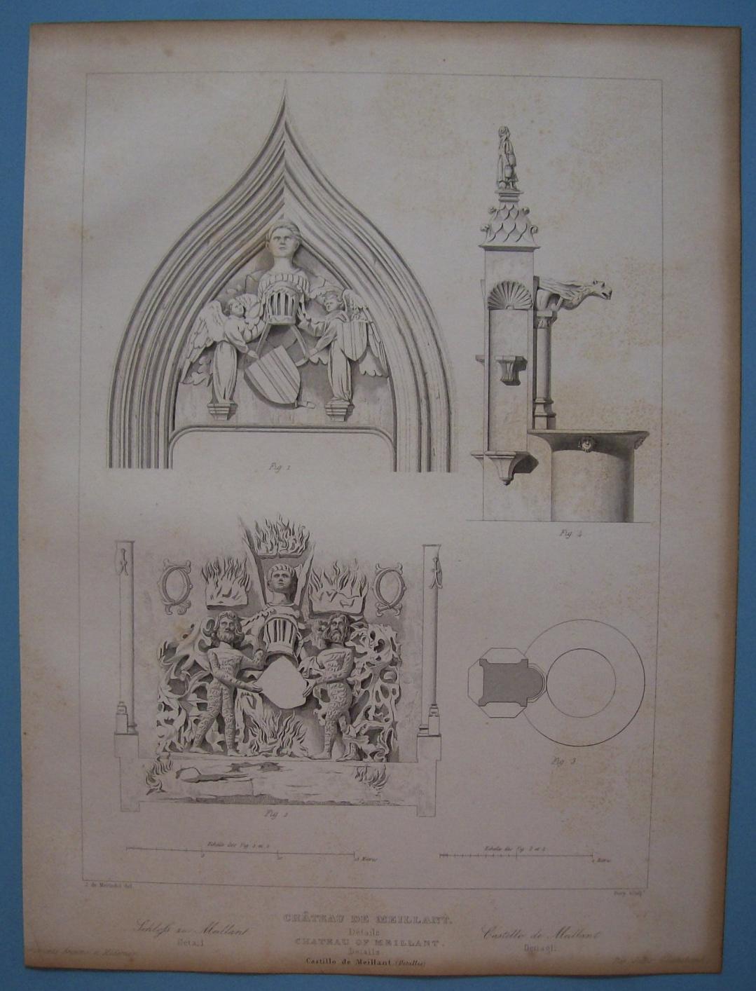 Chateau De Meillant  (1852 Lithograph)