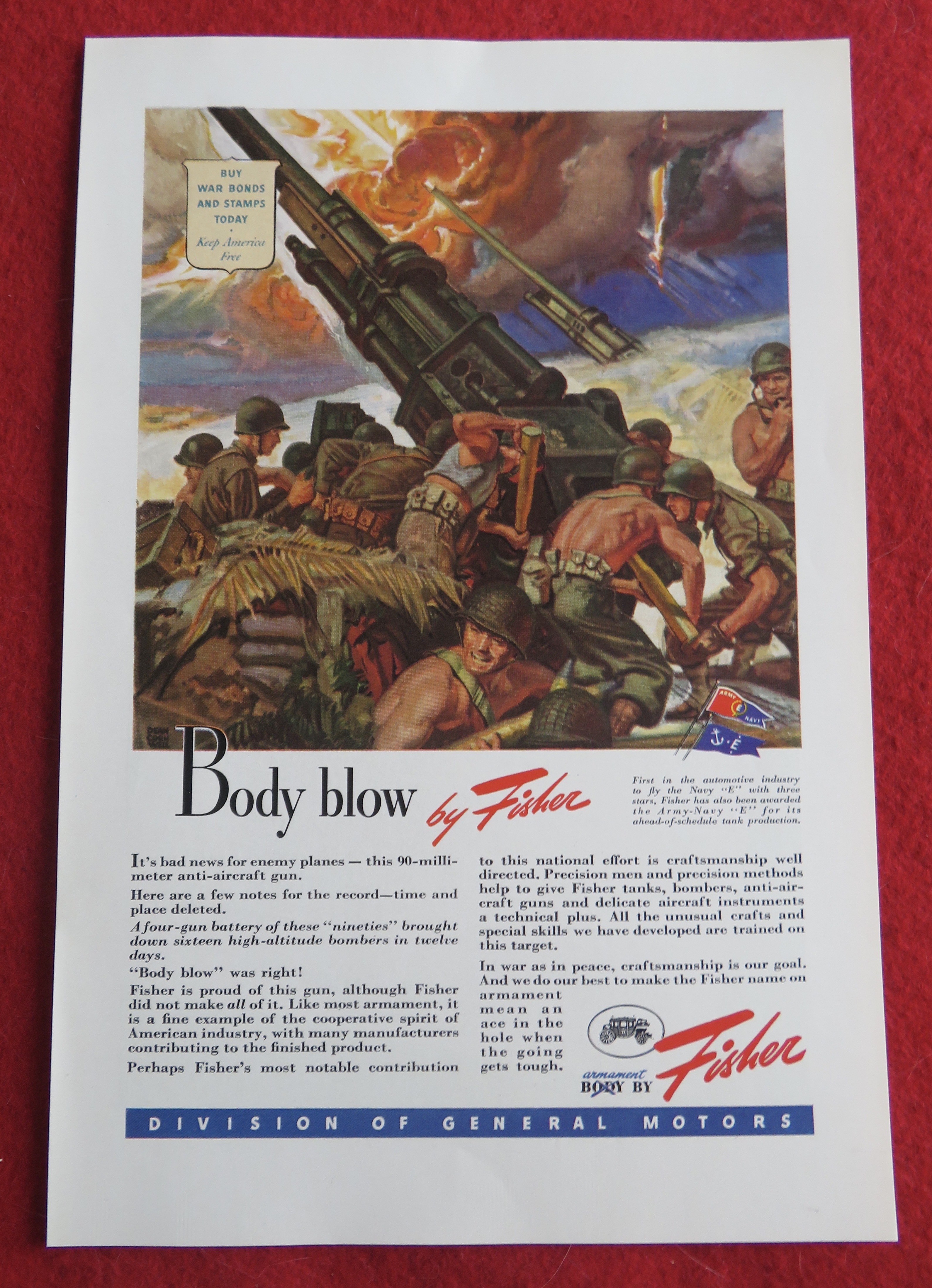 1943 Body By Fisher w/ 90 Millimeter Anti Aircraft Gun