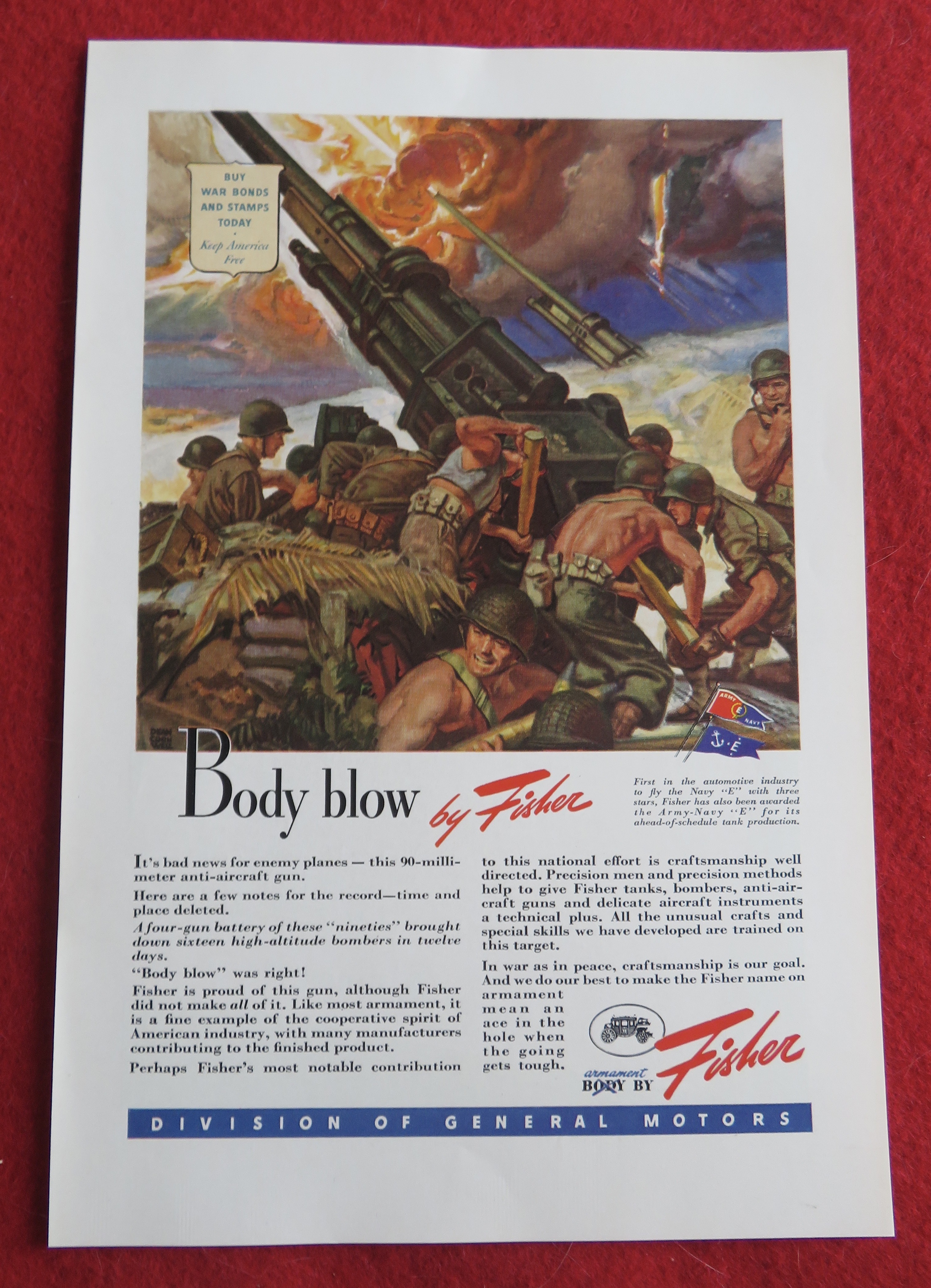 1943 Body By Fisher w/ 90 Millimeter Anti Aircraft Gun