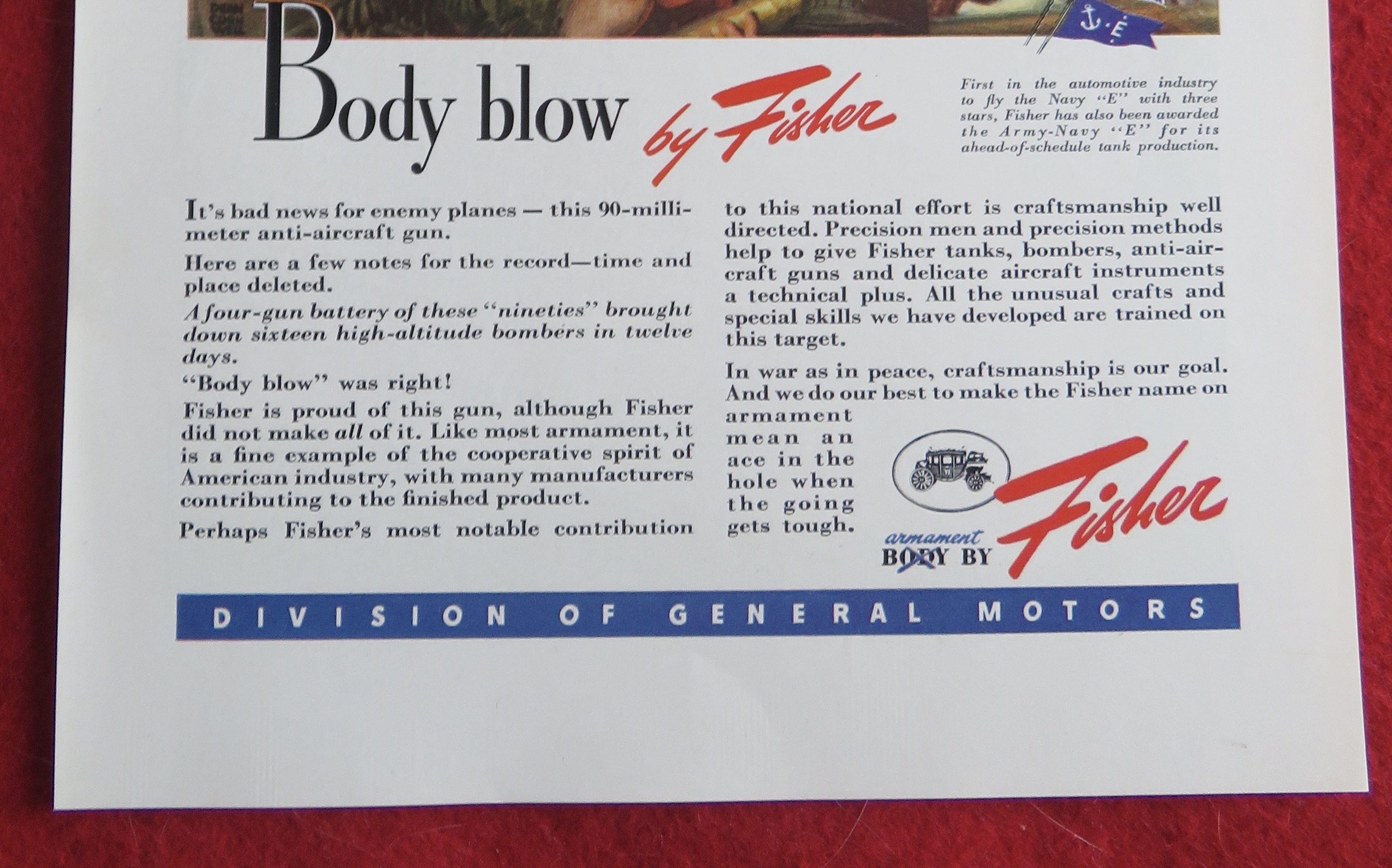 1943 Body By Fisher w/ 90 Millimeter Anti Aircraft Gun