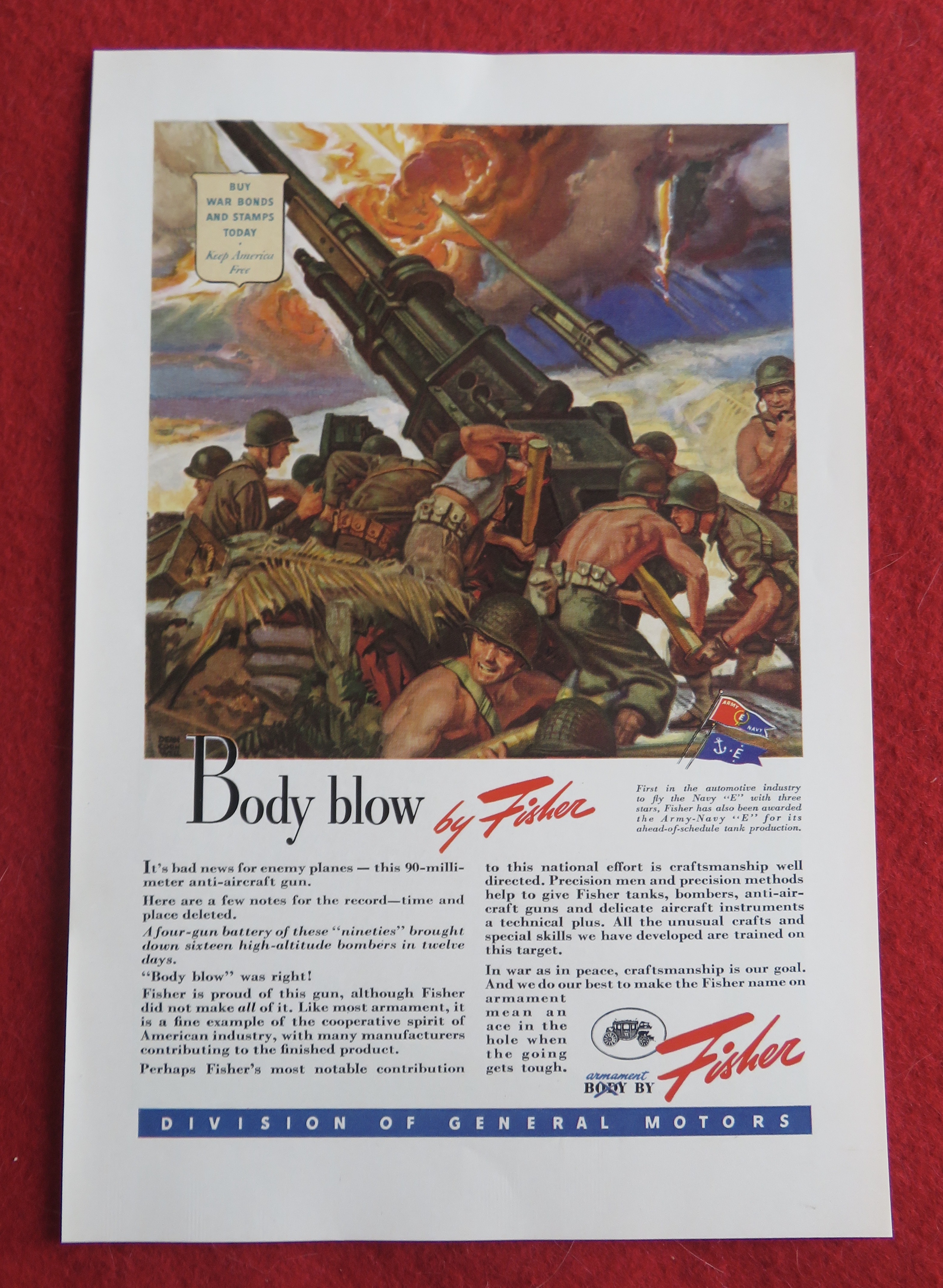 1943 Body By Fisher w/ 90 Millimeter Anti Aircraft Gun