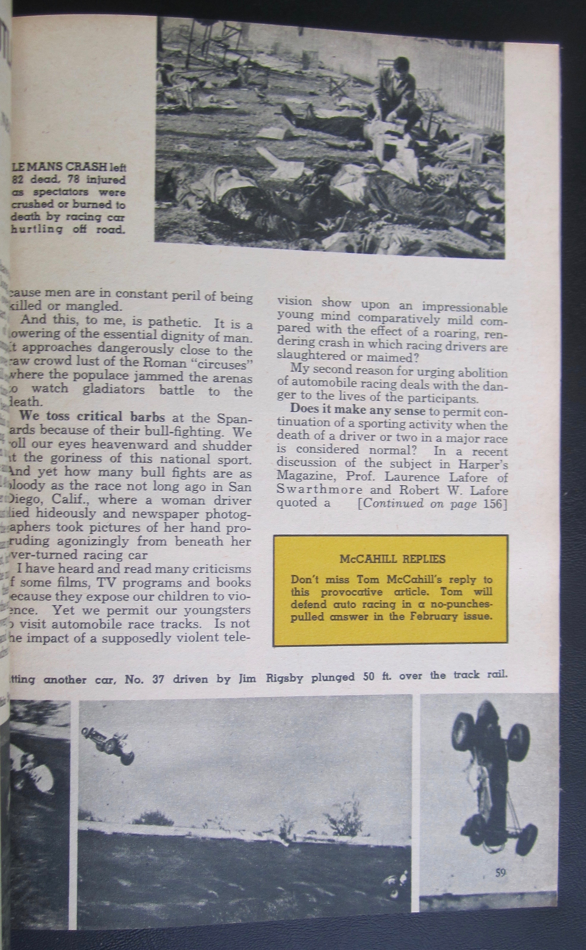 Mechanix Illustrated January 1959 Auto Racing Is Murder