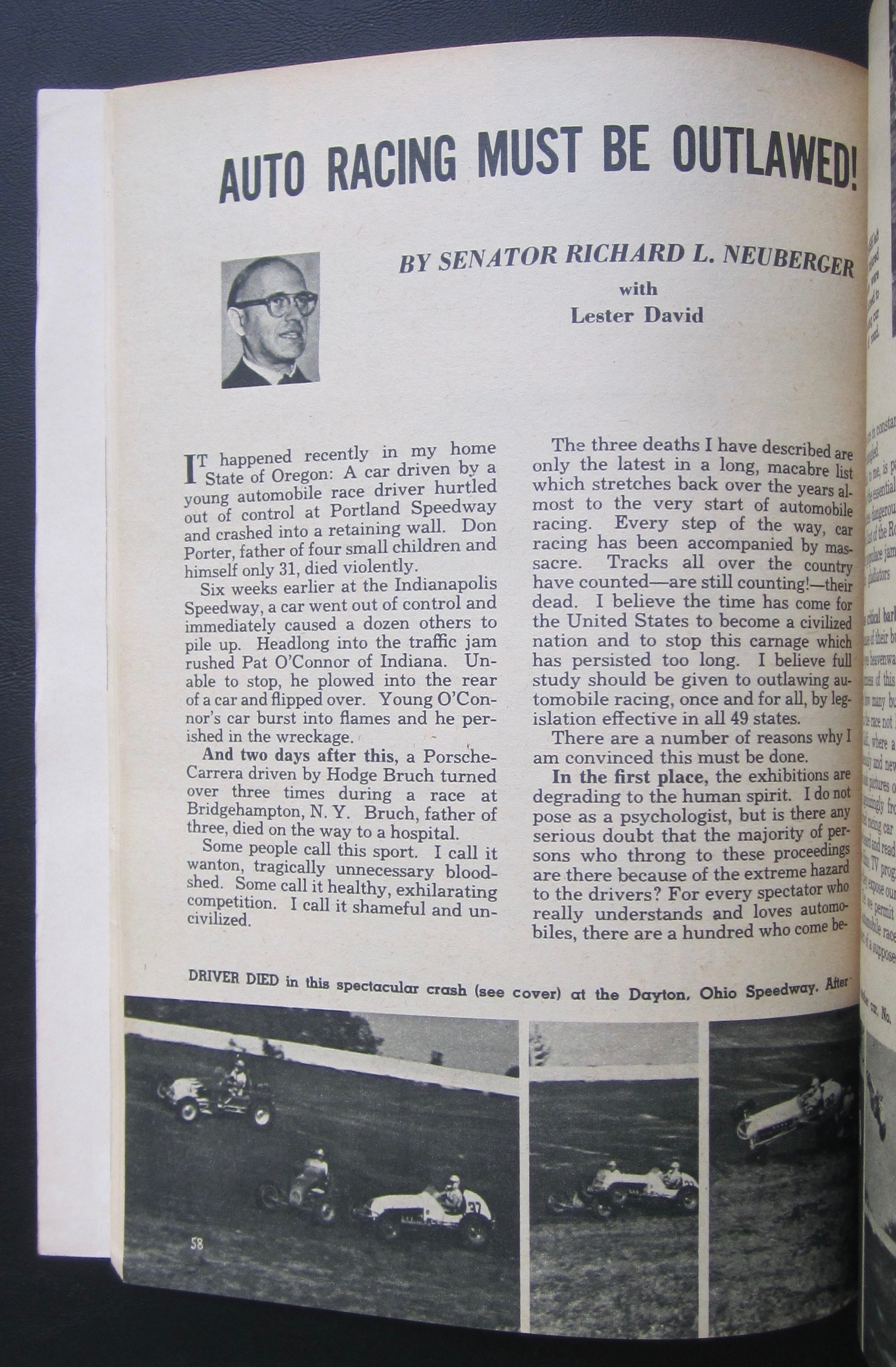 Mechanix Illustrated January 1959 Auto Racing Is Murder