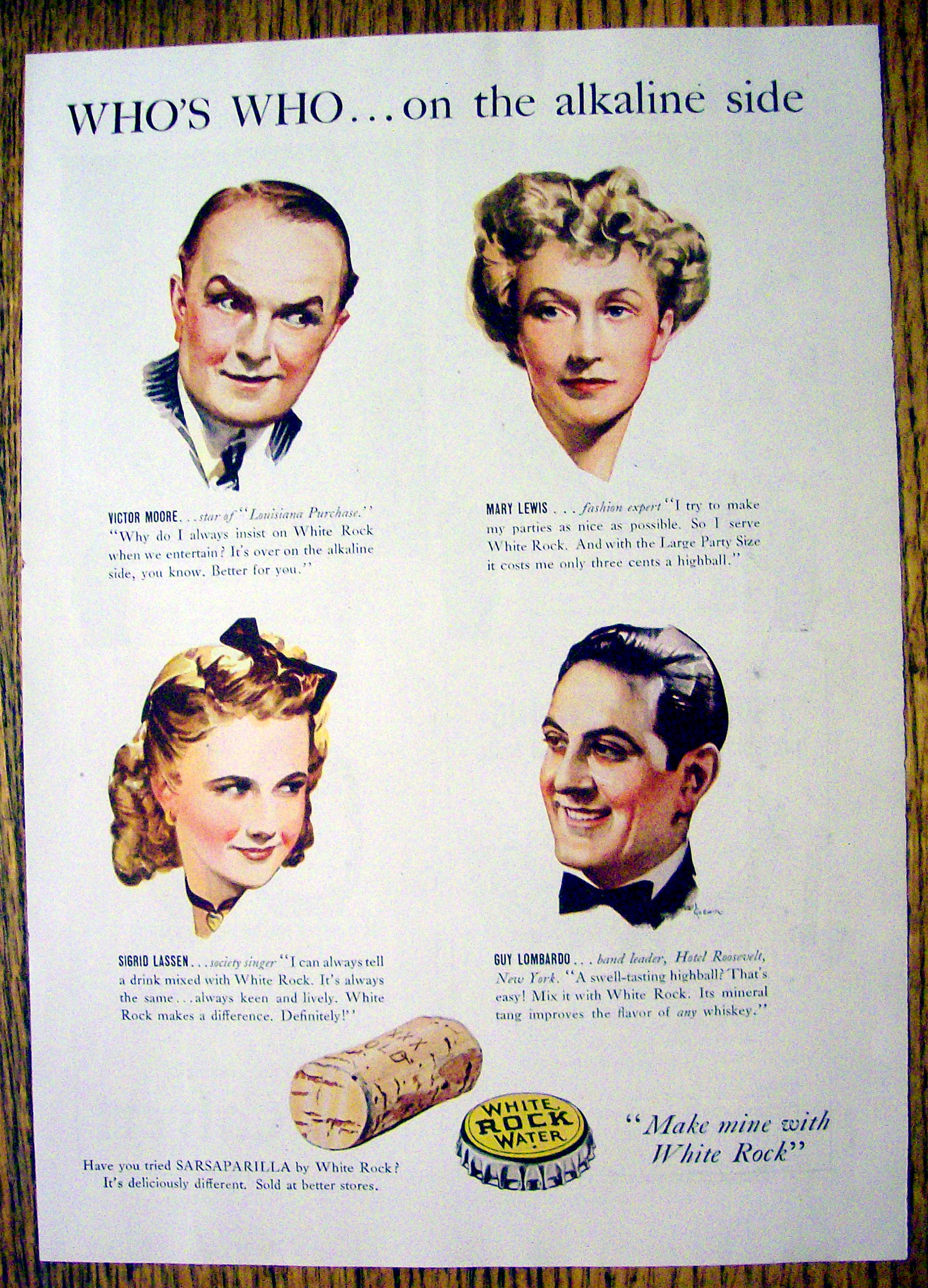 1940 White Rock Water with Guy Lombardo & More