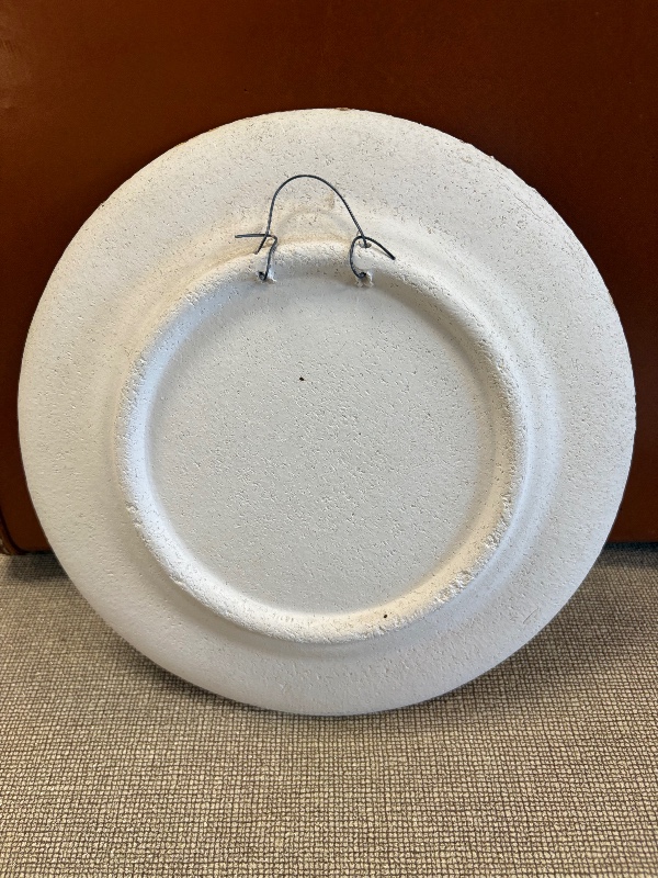 Hubert du Roscoat Pottery Wall Plate rural Farmhouse Canada