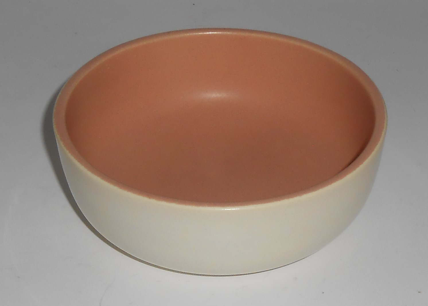 Catalina Pottery Rancho Ware Duotone Satin Coral/Ivory