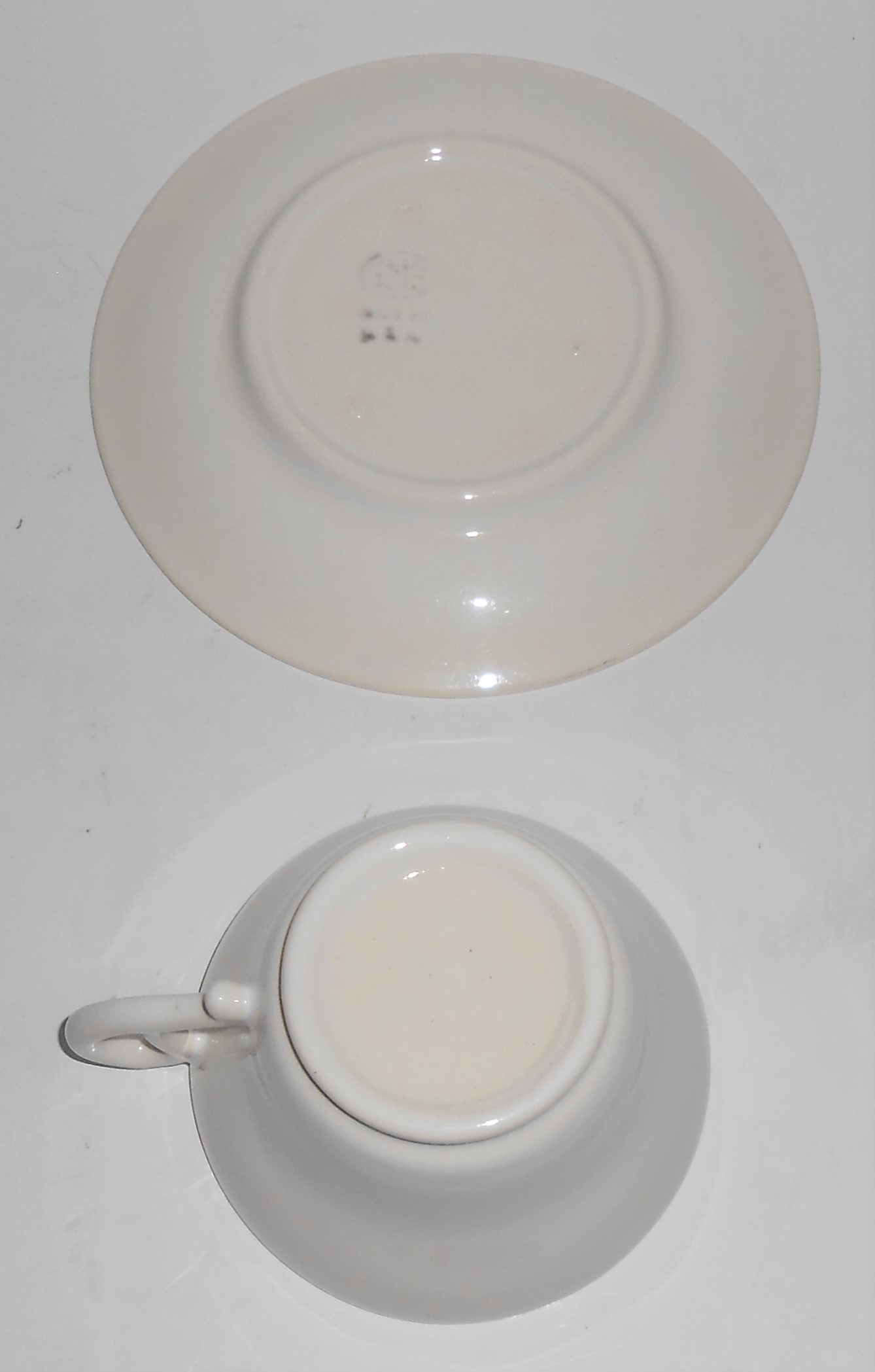 Franciscan Pottery El Patio Gloss White Cup/Saucer Set