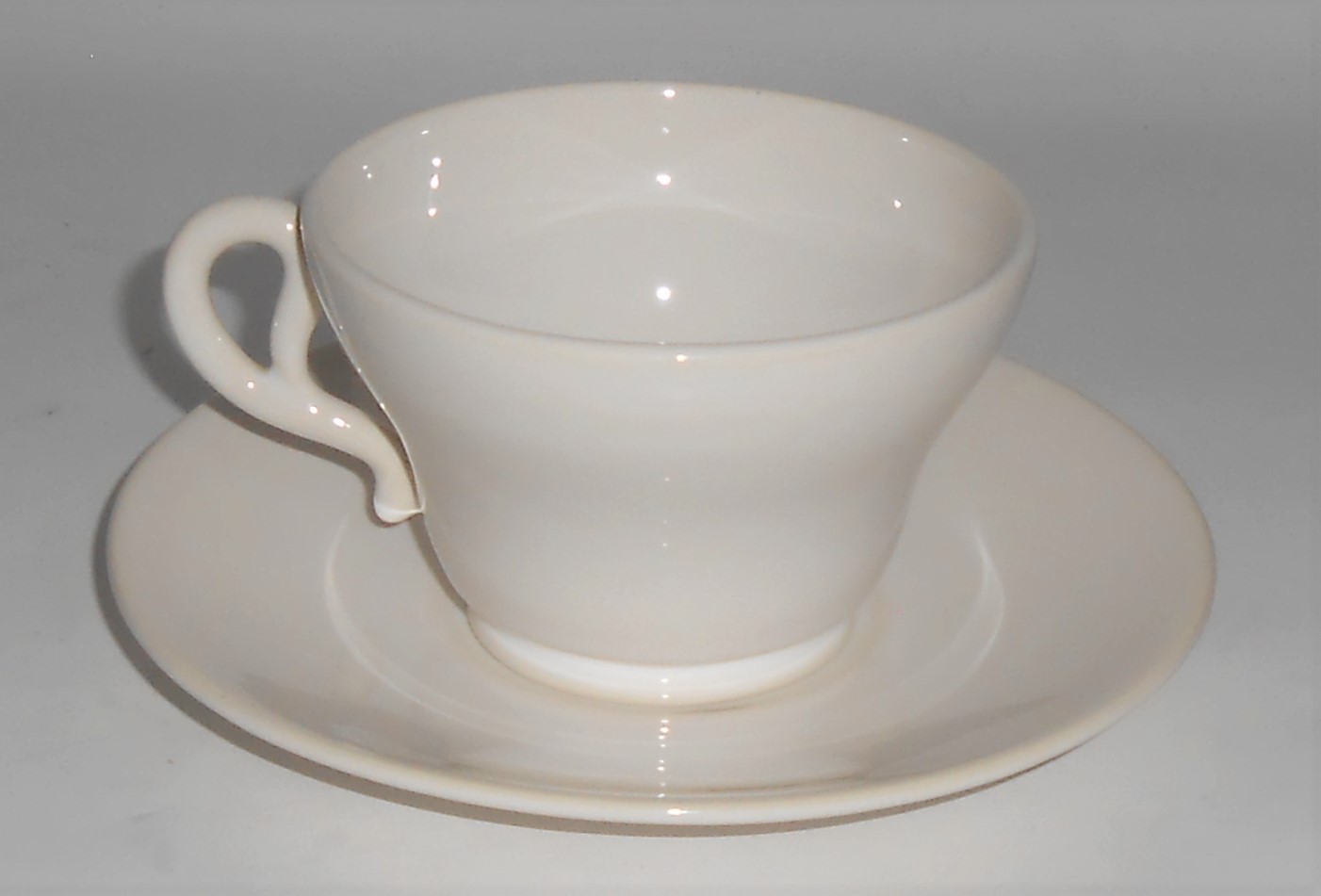 Franciscan Pottery El Patio Gloss White Cup/Saucer Set