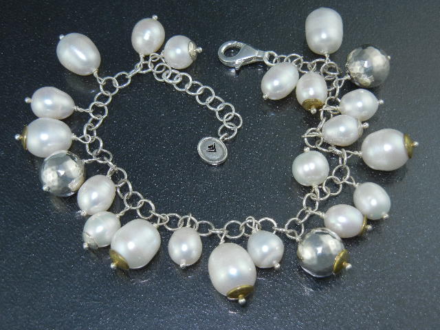 Silpada Freshwater Pearls Sterling Silver Bracelet