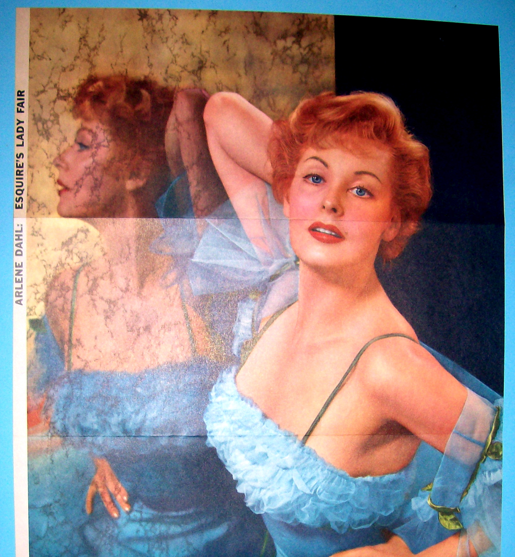 Esquire (Lady Fair) Pin Up Girl 1956 Arlene Dahl