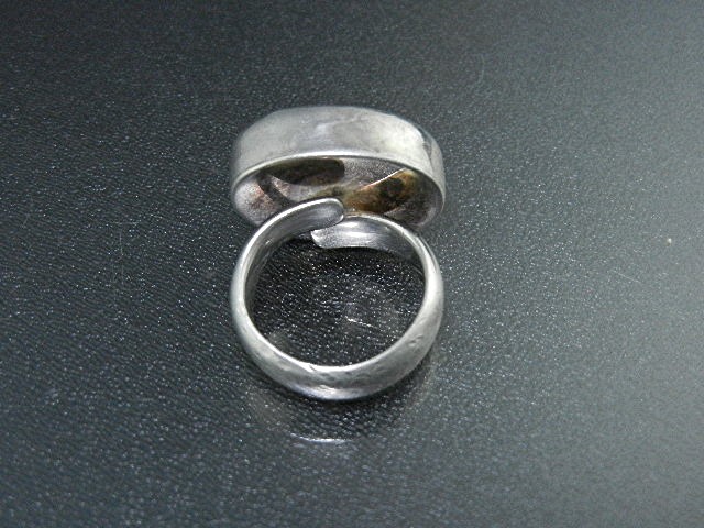 Charles Albert Sterling Silver and Turquoise Ring
