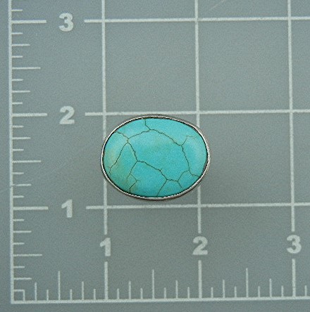Charles Albert Sterling Silver and Turquoise Ring