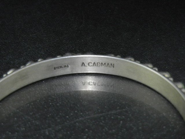 Andy Cadman Sterling Silver Green Kingman Turquoise Ban