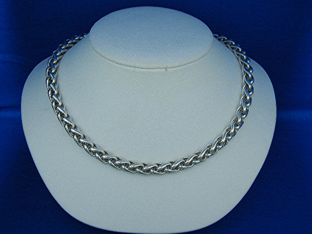 David Yurman 14K Sterling Silver Wheat 8mm 17 Inches