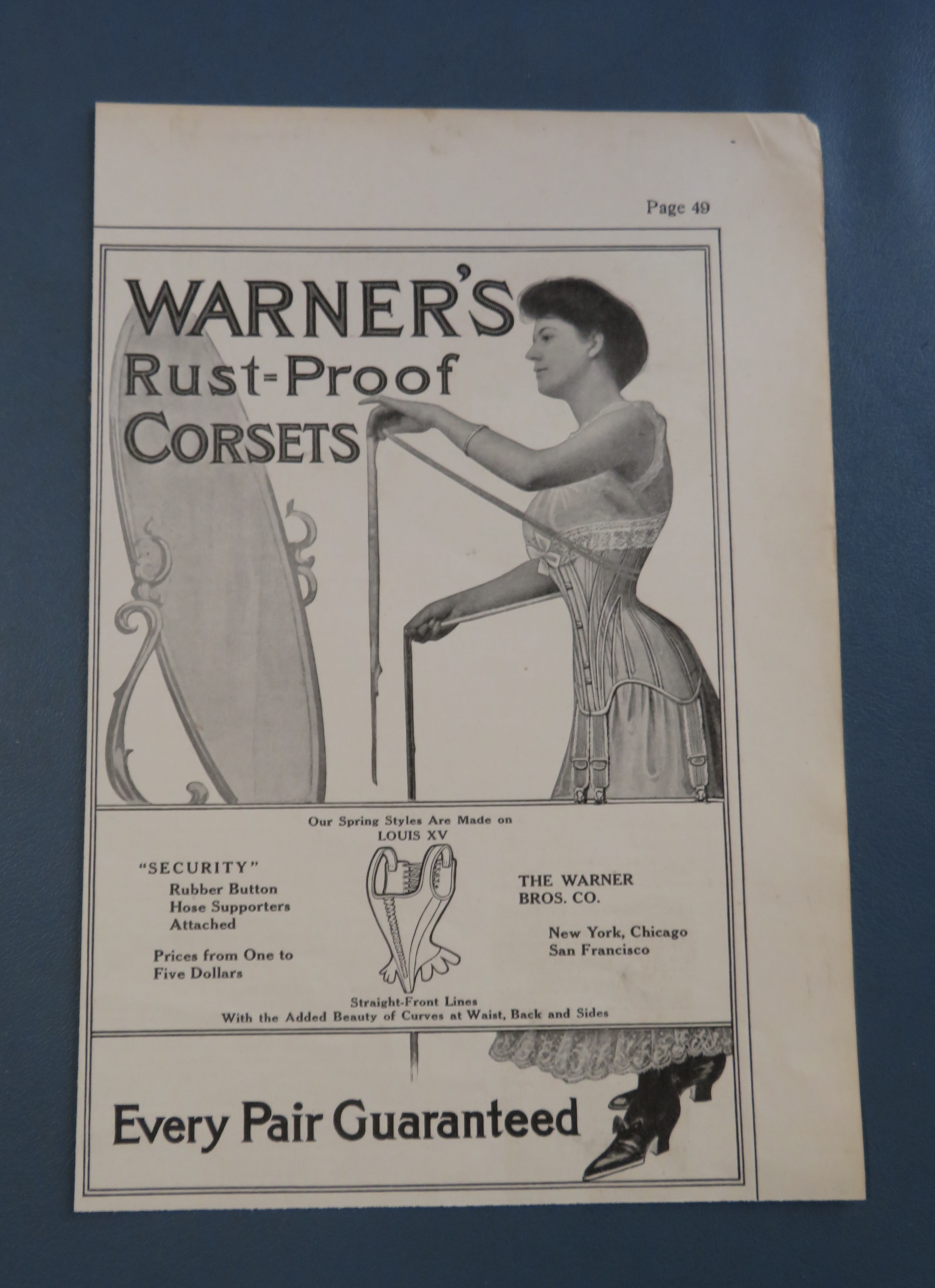1906 Warner's Rust Proof Corsets with Woman