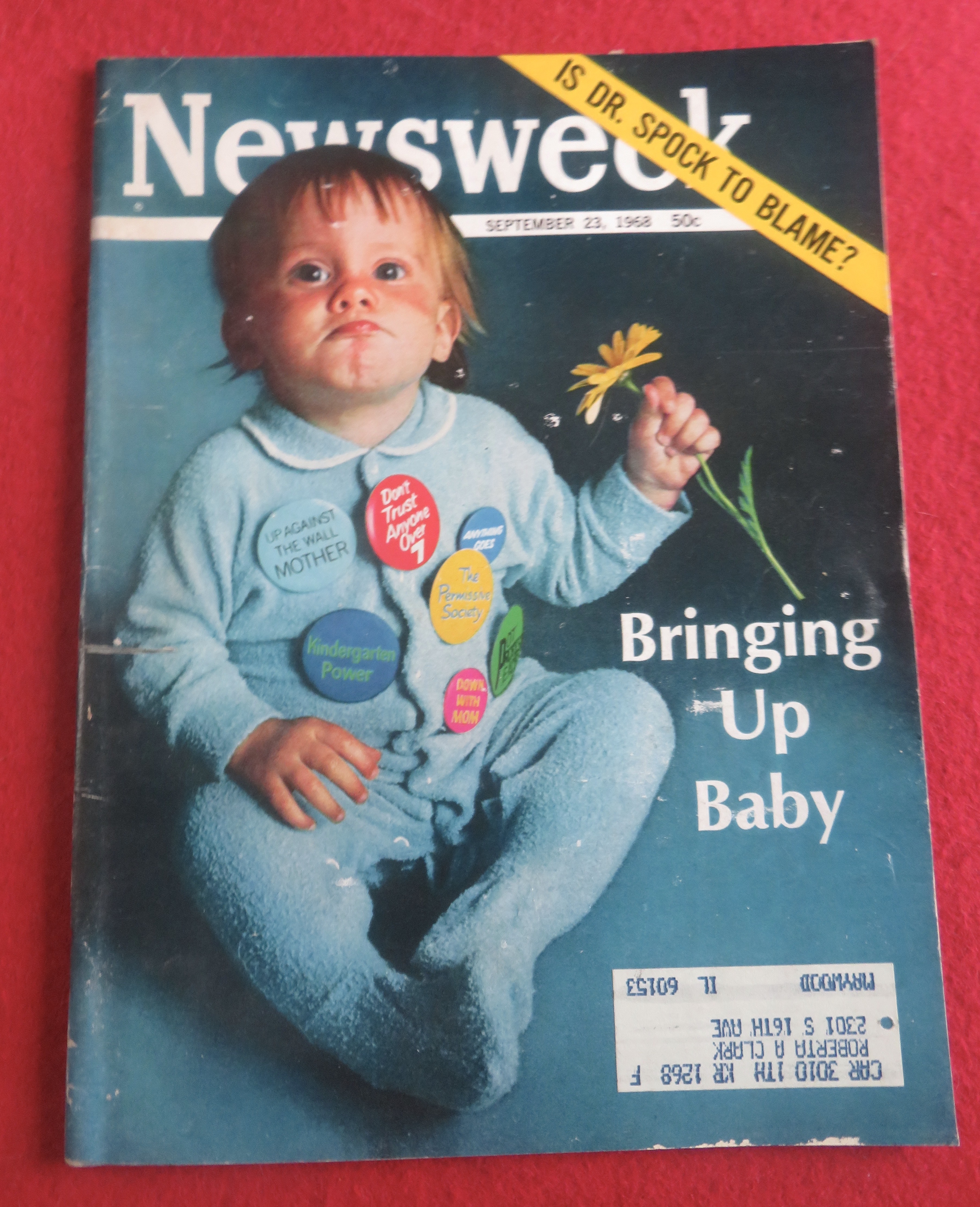 Newsweek Magazine September 23, 1968 Bringing Up Baby