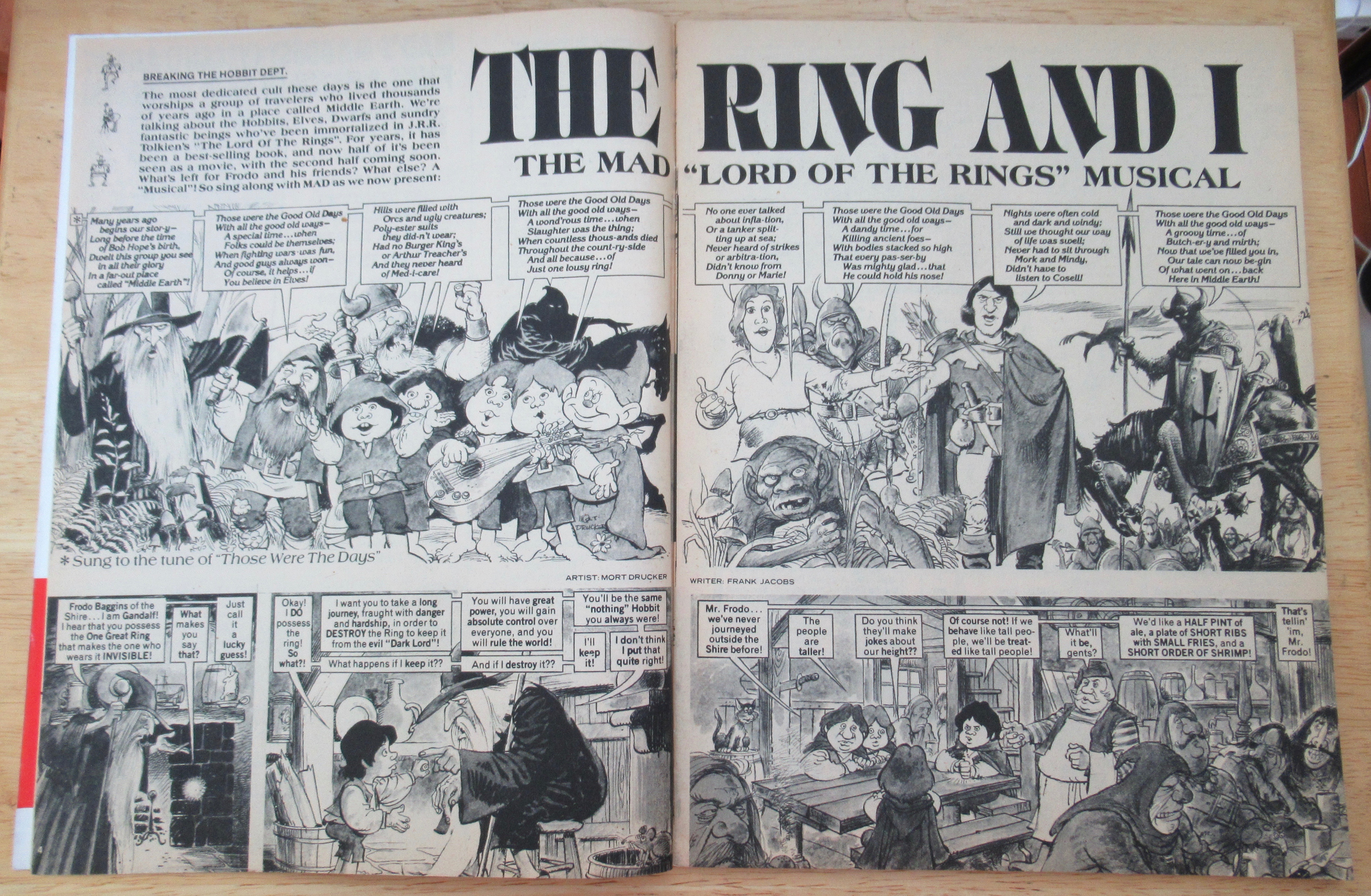 Mad Magazine #210 October 1979 Lord Of Rings Mad Style