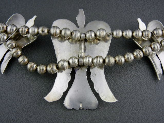 Tommy Singer Sterling Silver Chip Inlay Peyote Birds