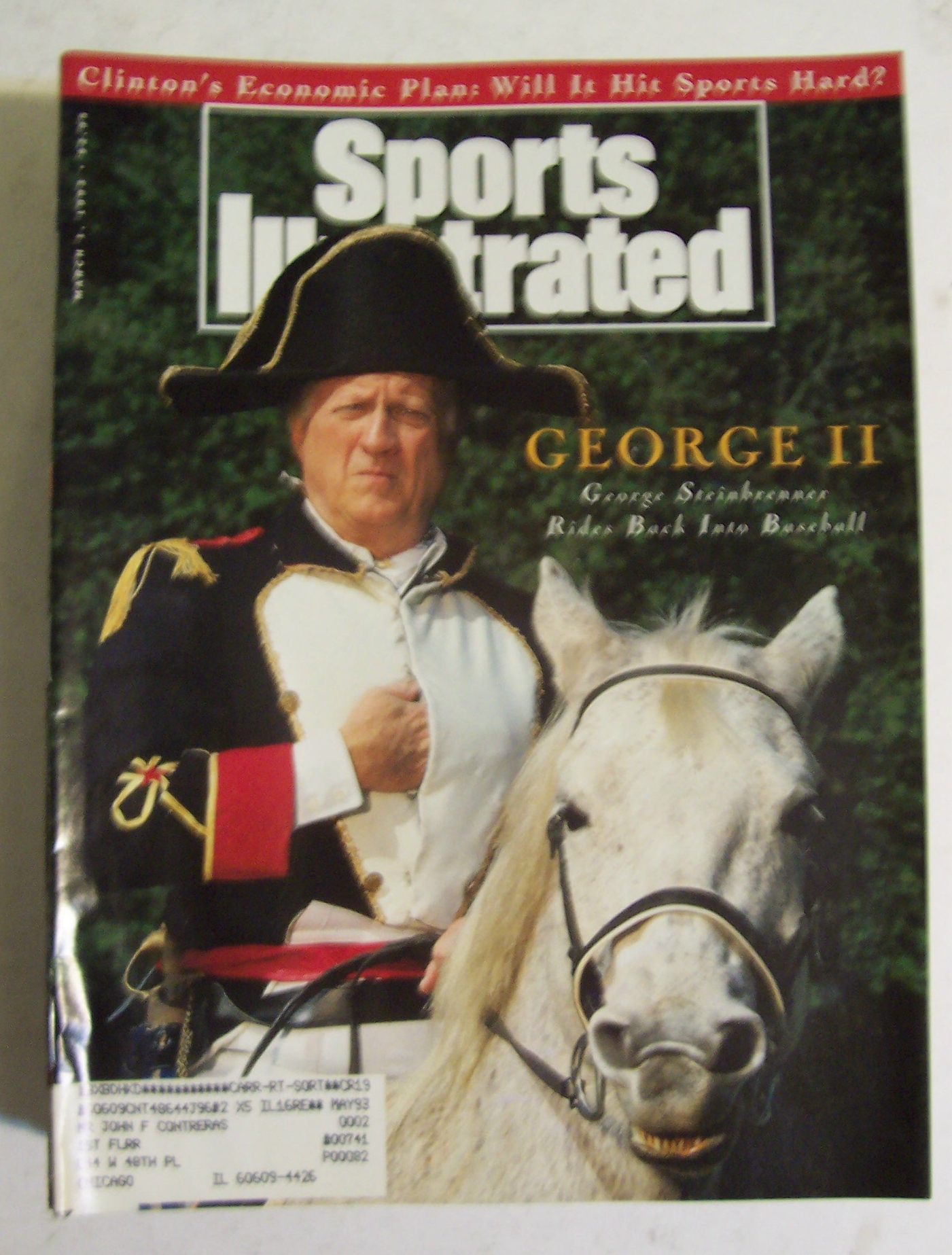 Sports Illustrated Magazine-Mar 1, 1993-G. Steinbrenner