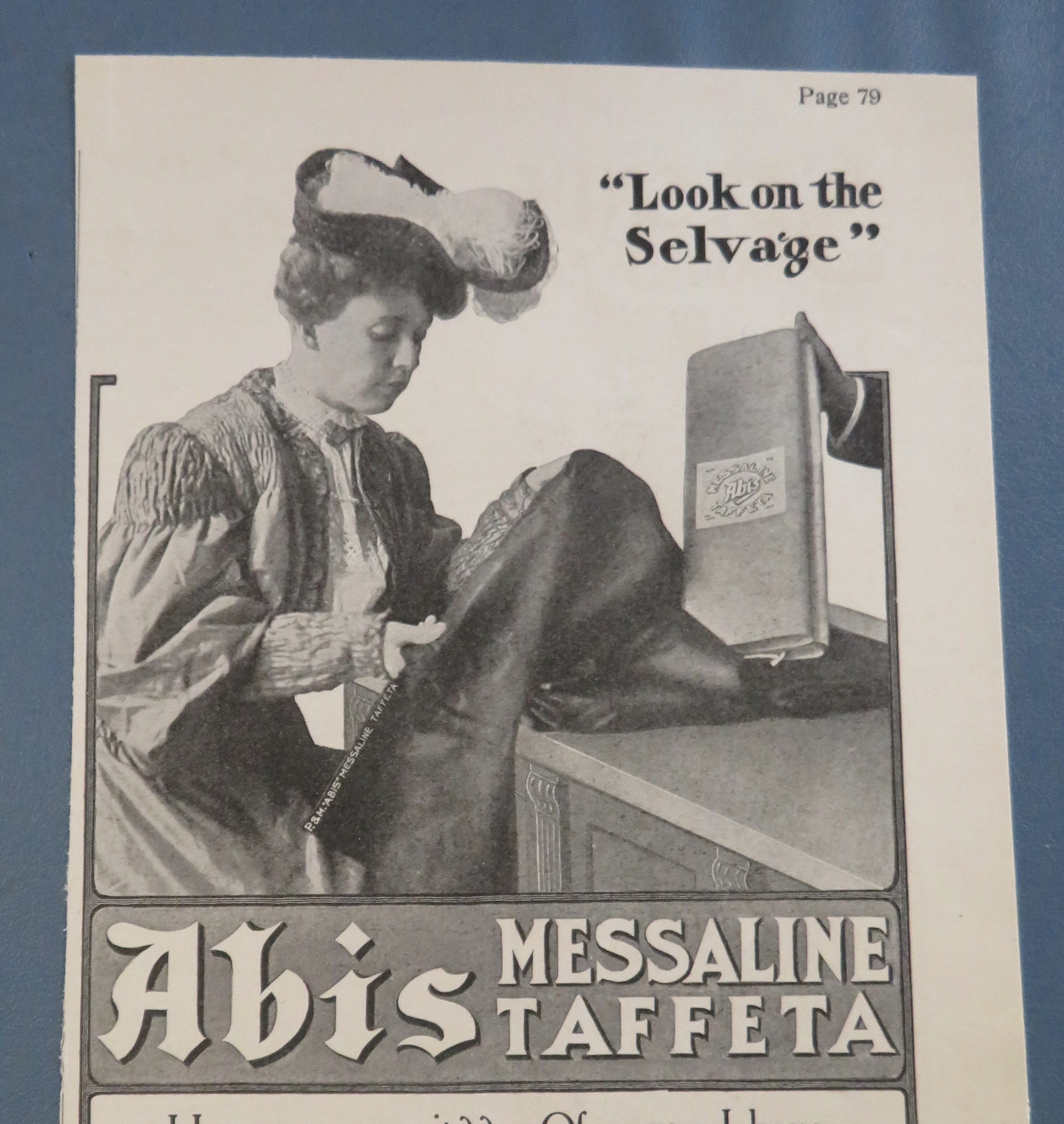 1905 Abis Messaline Taffeta with Woman Shopping