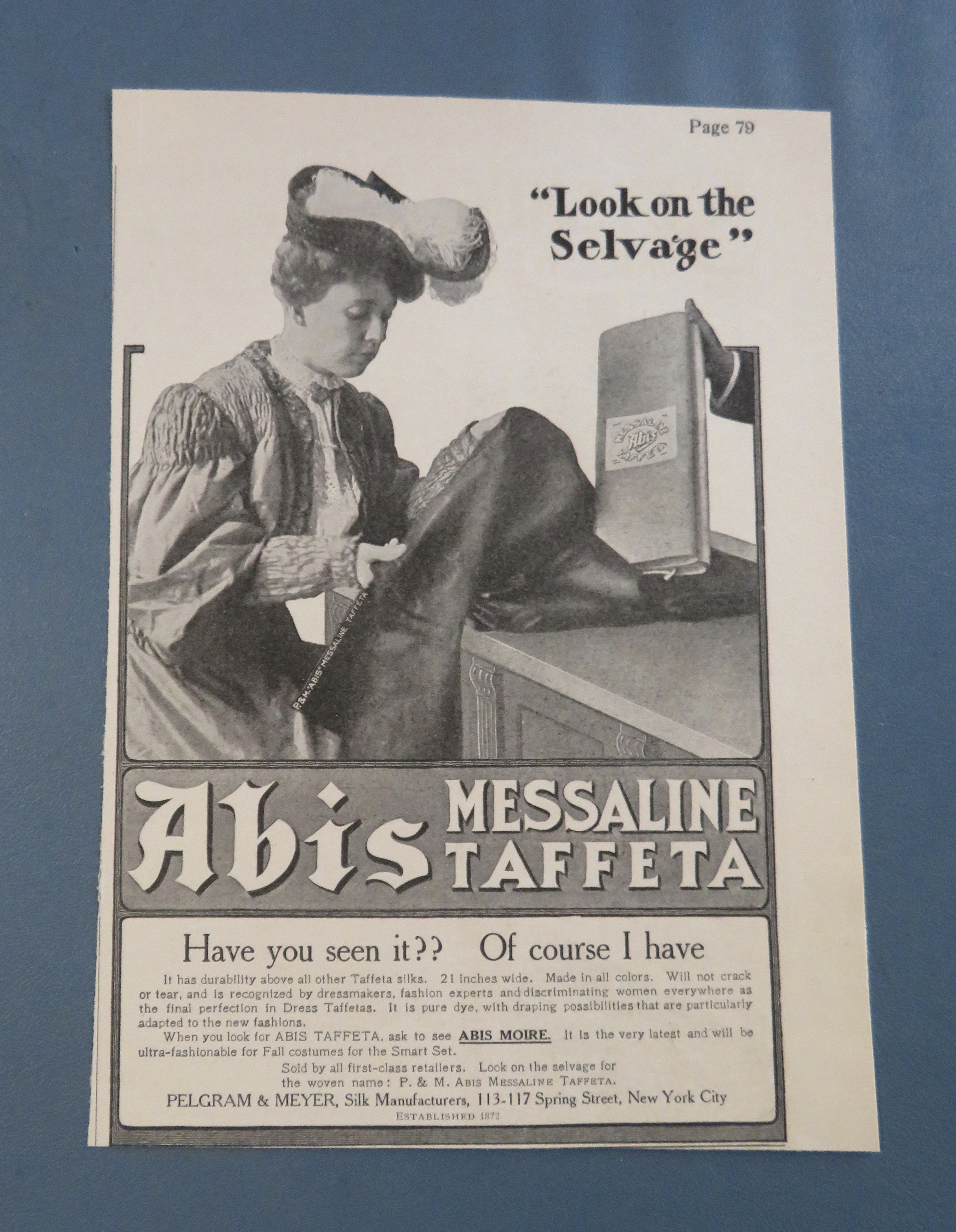 1905 Abis Messaline Taffeta with Woman Shopping
