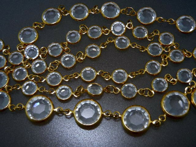 Swarovski Crystals and Gold Necklace
