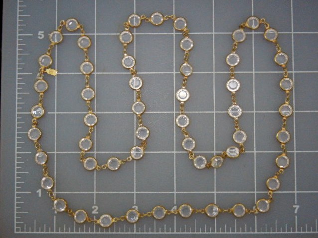 Swarovski Crystals and Gold Necklace