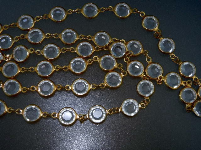 Swarovski Crystals and Gold Necklace