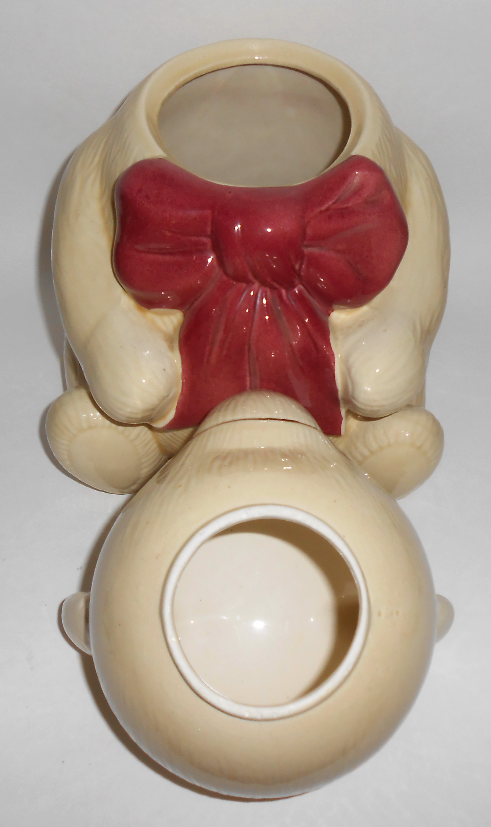 Metlox Pottery Poppy Trail Teddy Beau Bear Cookie Jar!