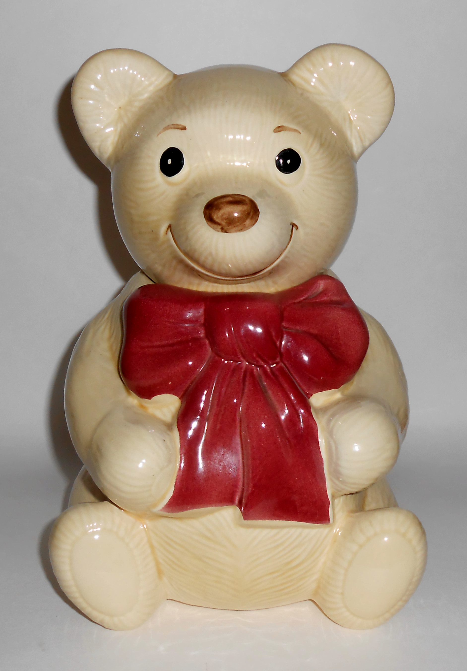 Metlox Pottery Poppy Trail Teddy Beau Bear Cookie Jar!