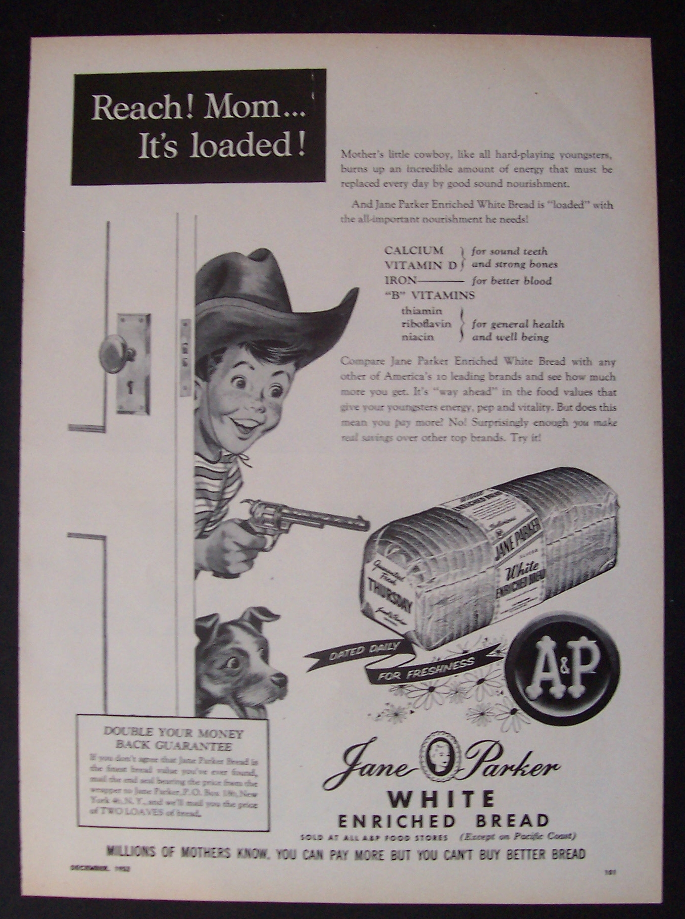 1953  Jane  Parker  White  Bread