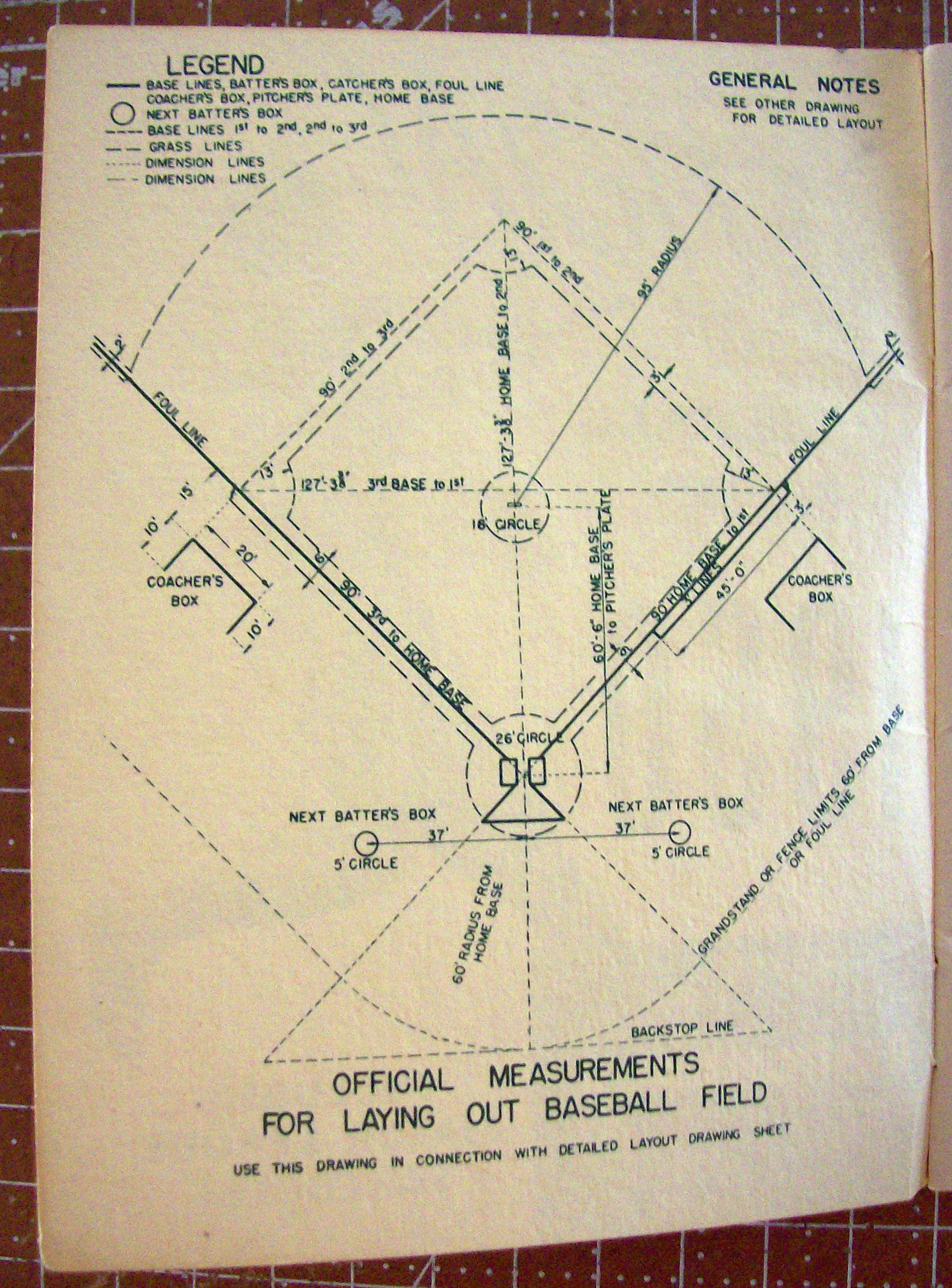 Baseball Rules By Adirondack Bats 1950