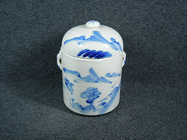 Porcelain Chinese Style Blue & White Ginger Jar