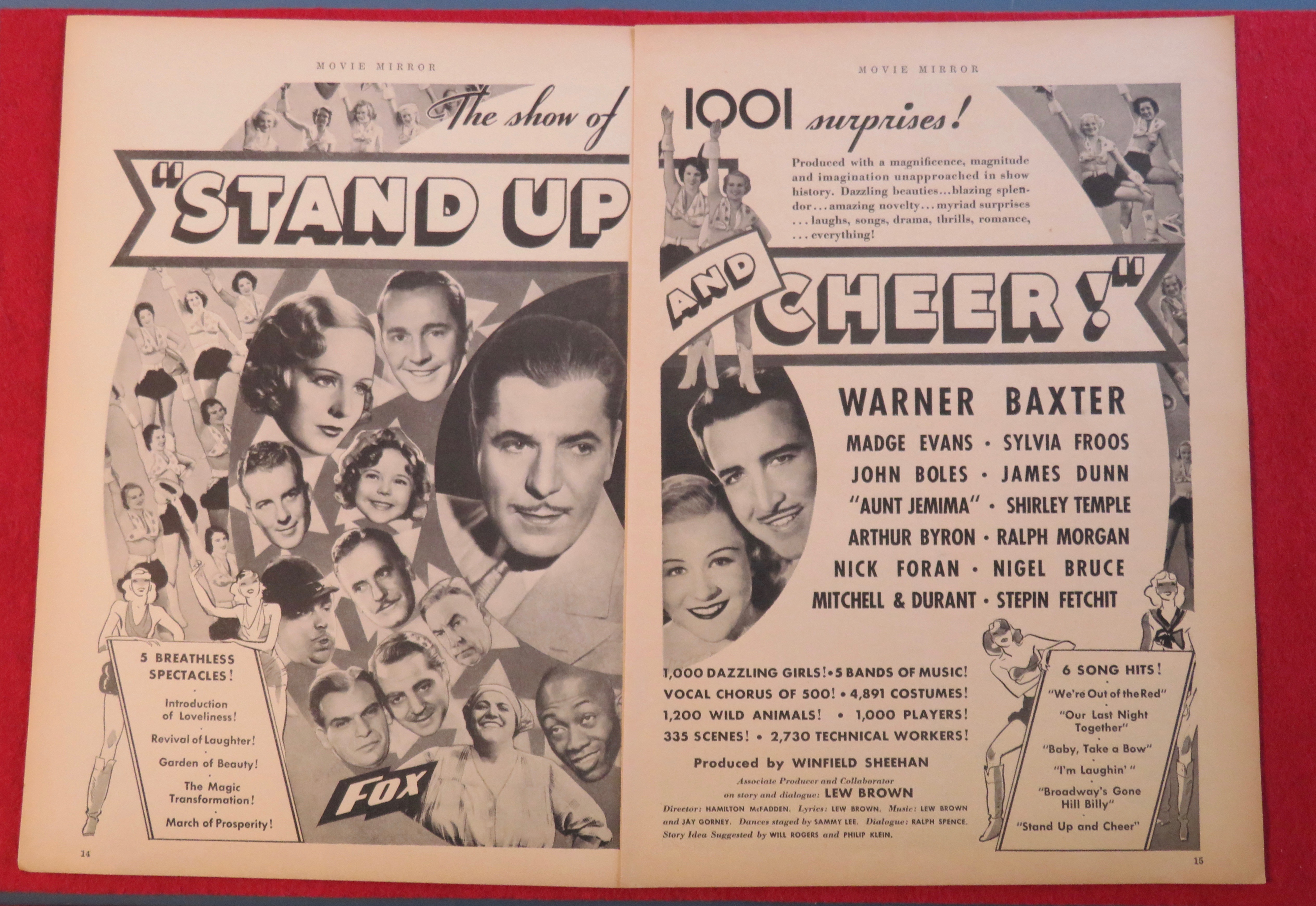 1934 Stand Up And Cheer with Wide Array Of Stars