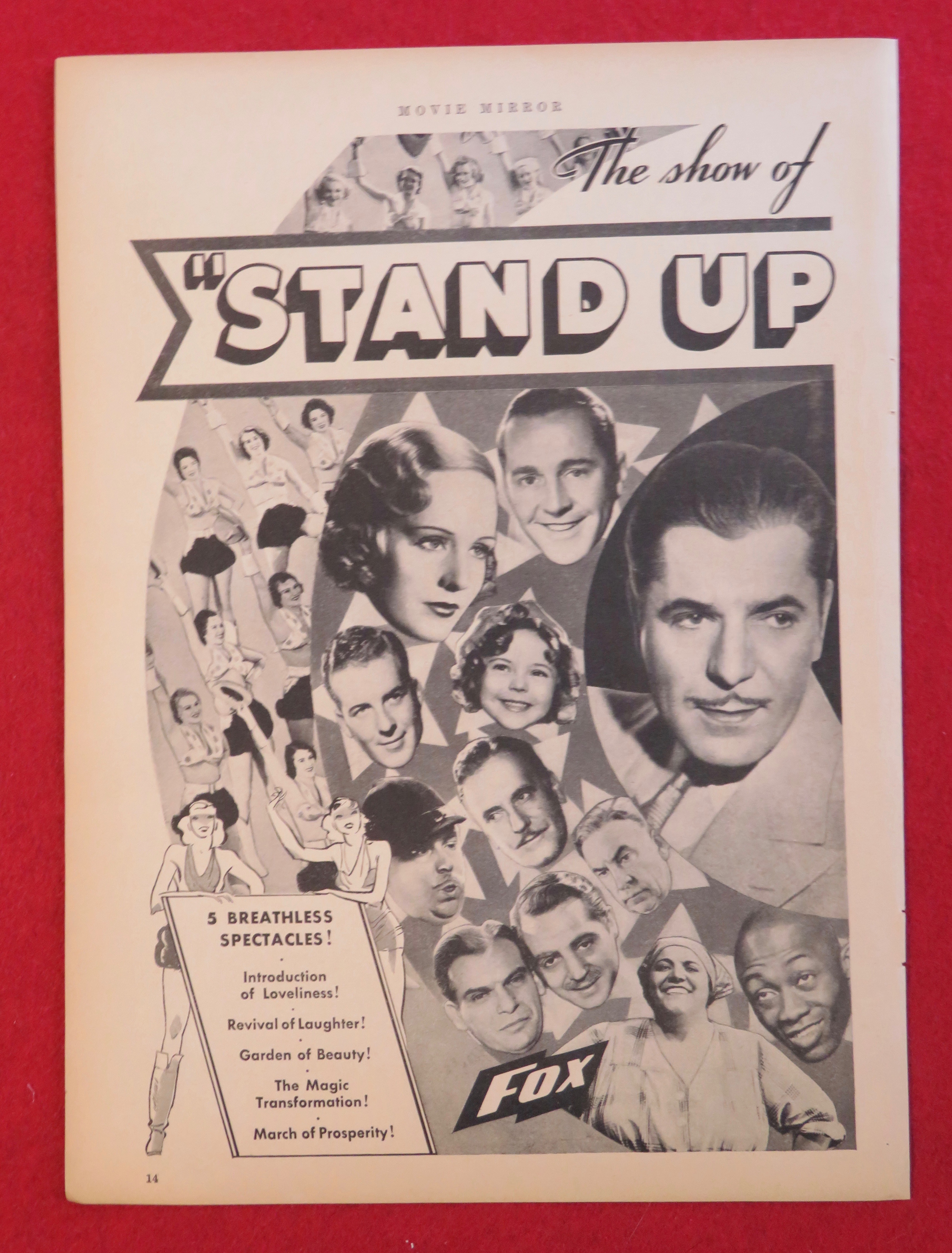 1934 Stand Up And Cheer with Wide Array Of Stars