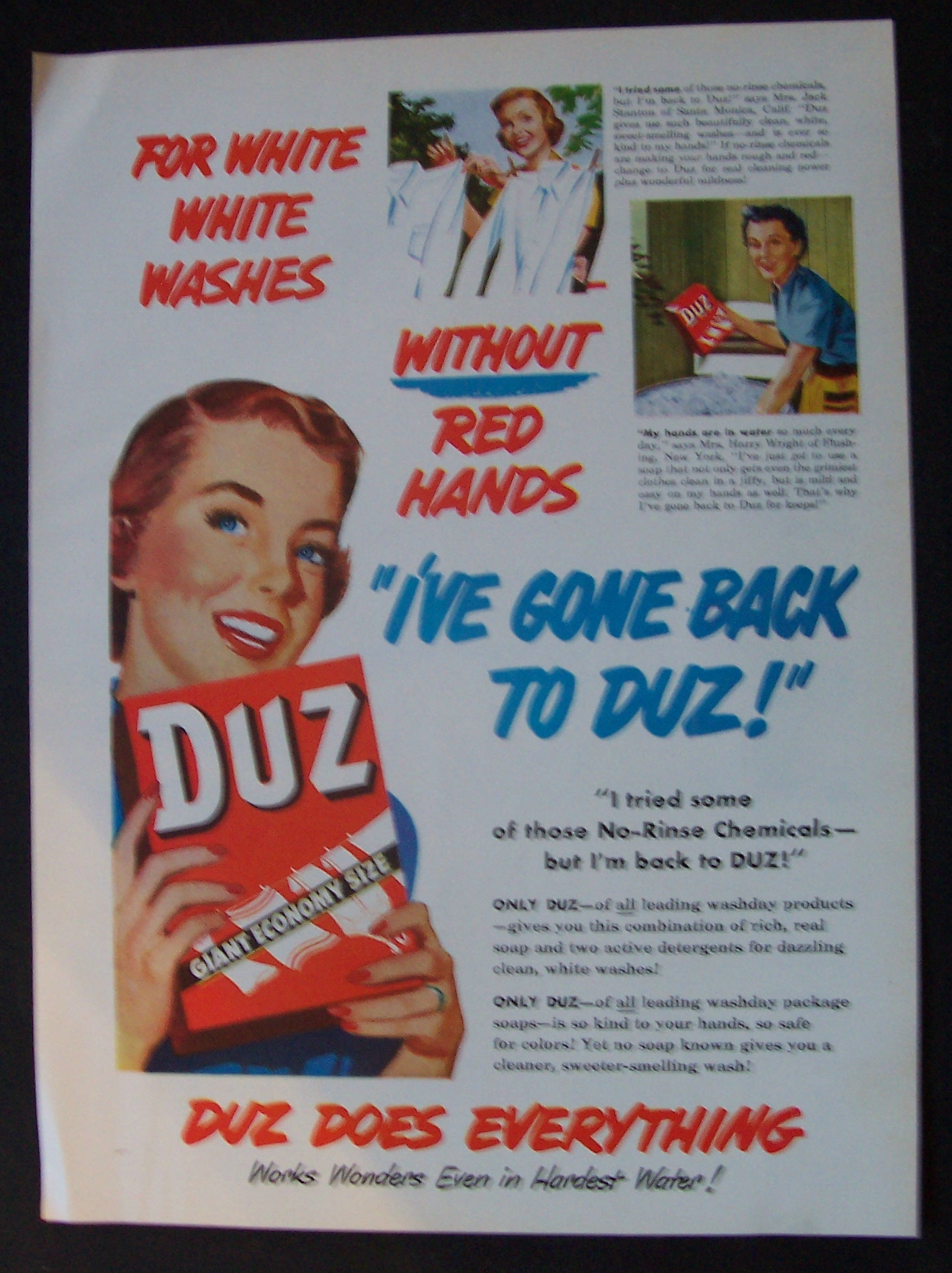 1951 Duz Detergent
