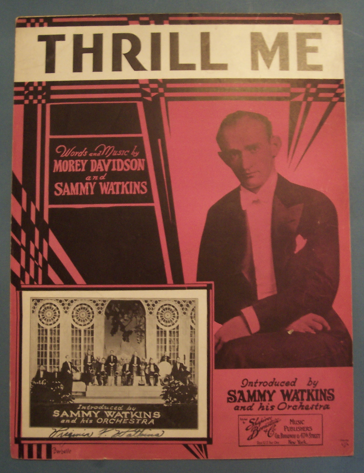 Sheet Music of 1931 Thrill Me