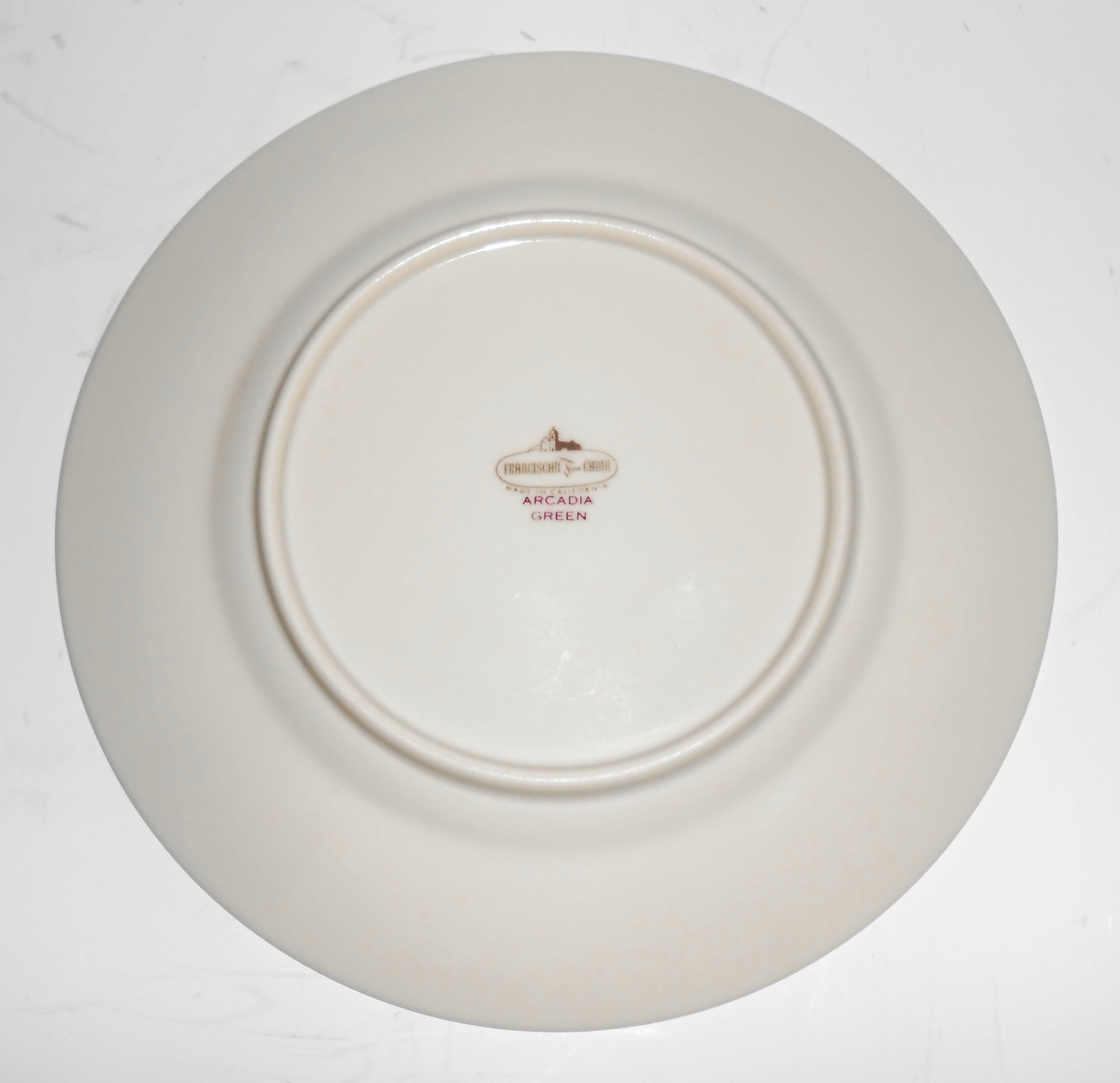 Franciscan Pottery Fine China Arcadia Green Bread Plate
