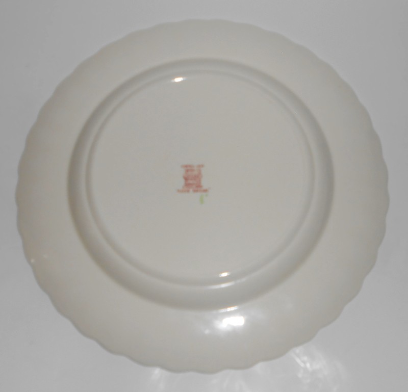Spode China Rose Briar Dinner Plate - Old Red Mark